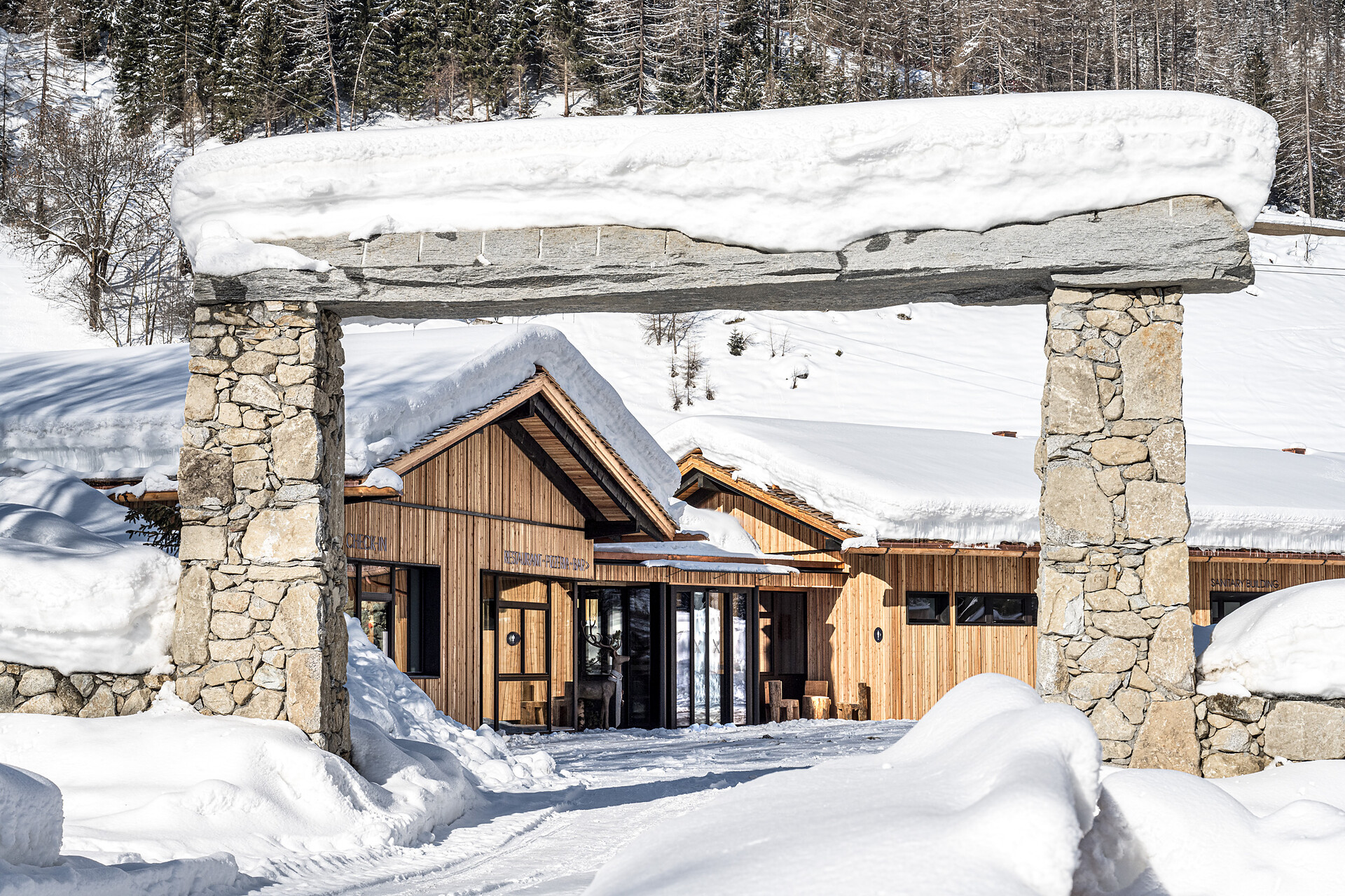 Naturcamping Lärchwiese winter