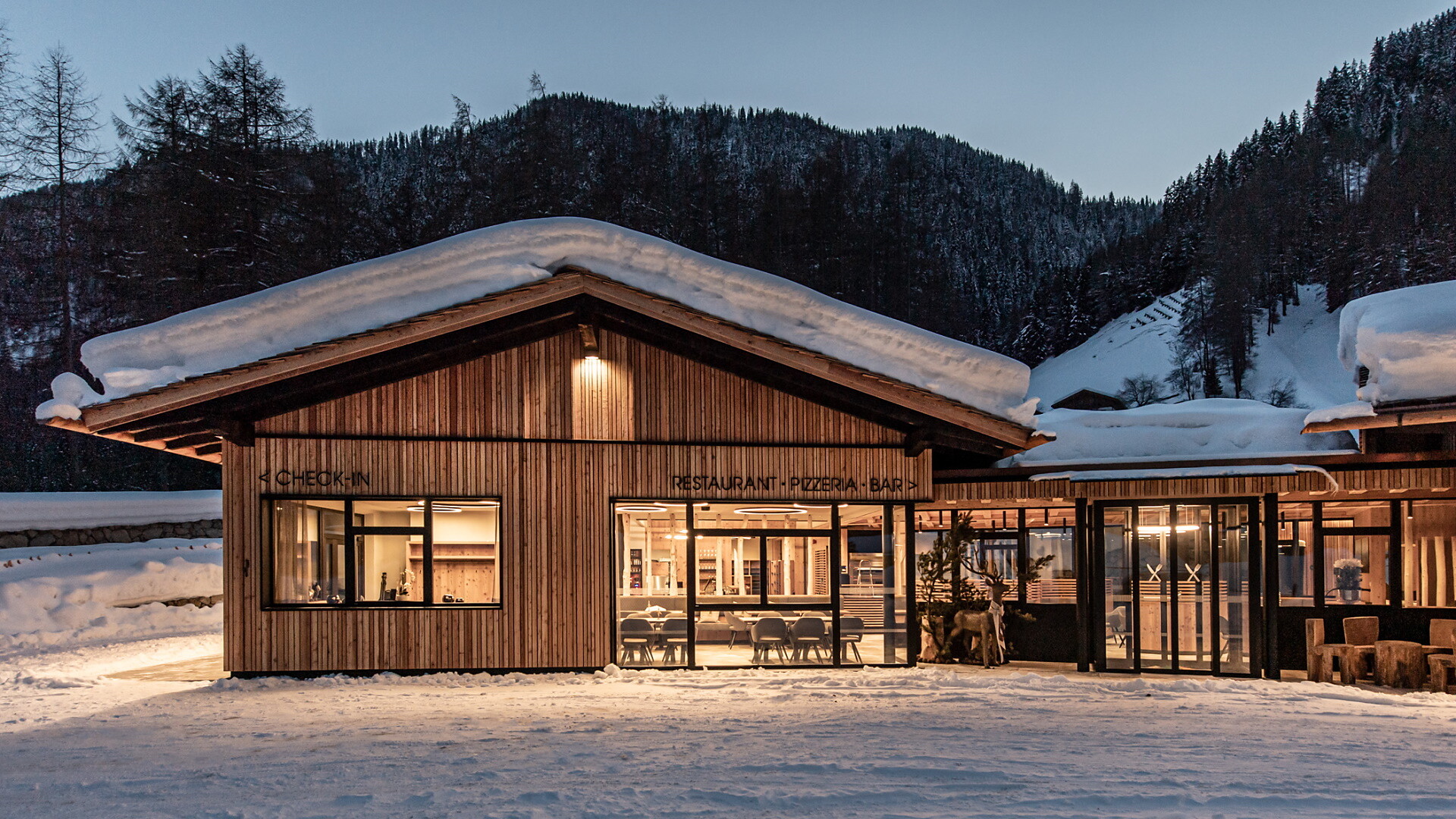 Naturcamping Lärchwiese winter