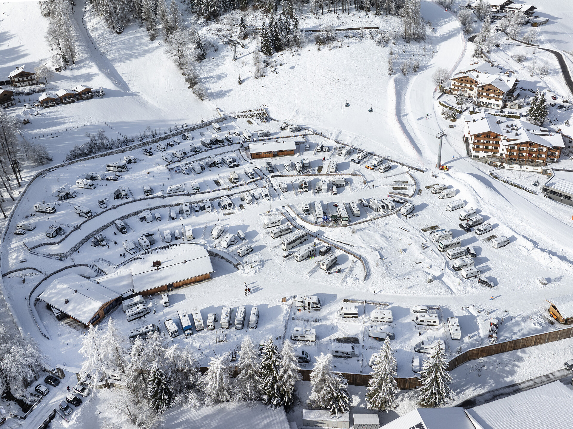 Campsite on the slopes