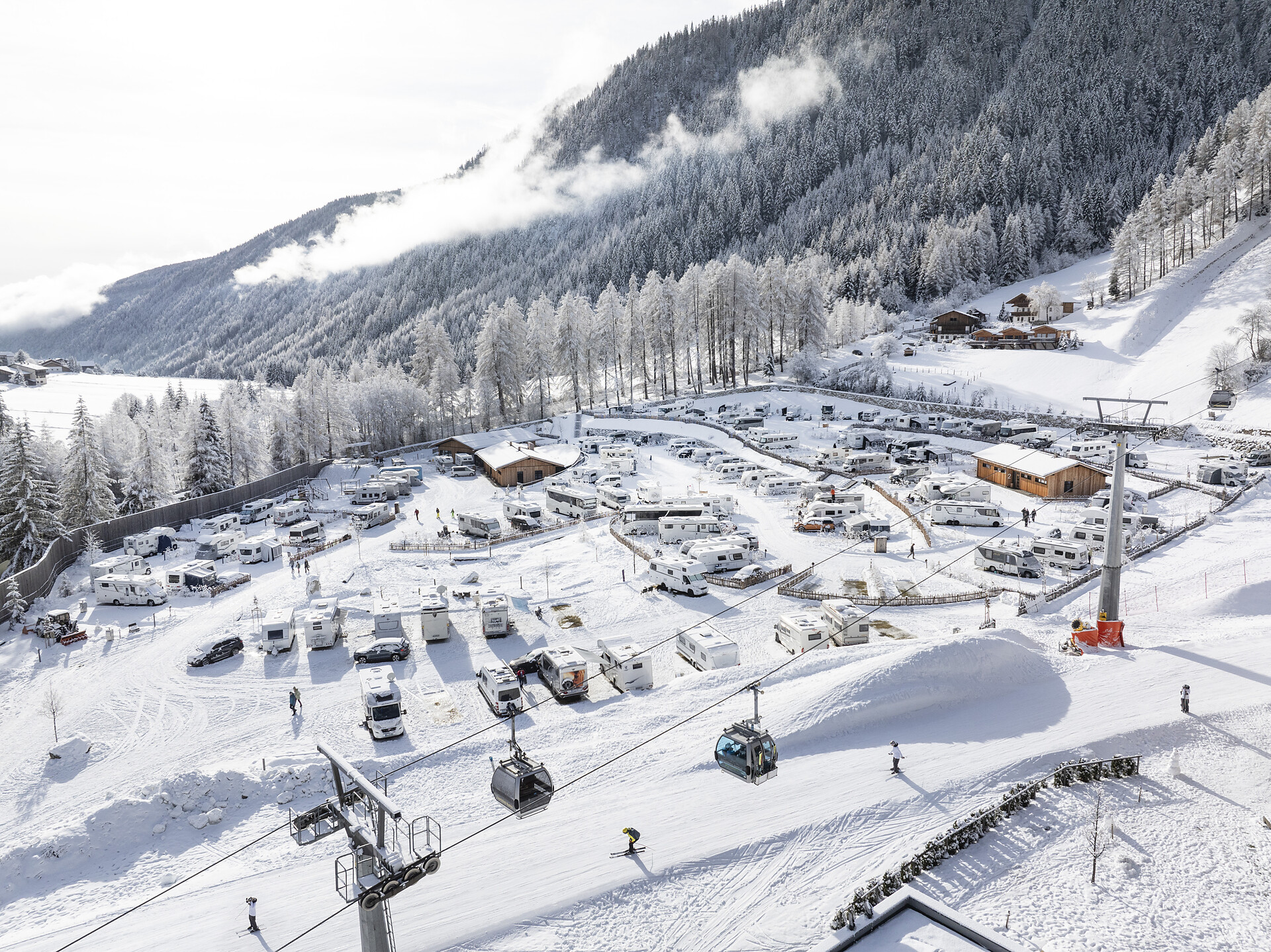Campsite on the slopes