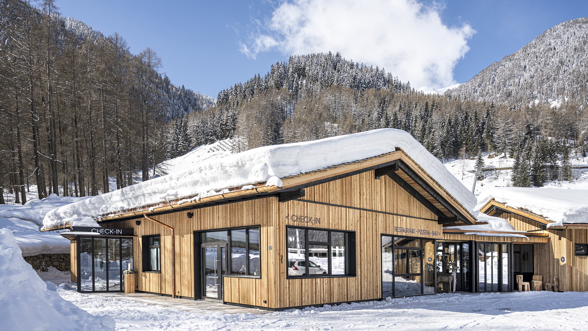 Naturcamping Lärchwiese winter