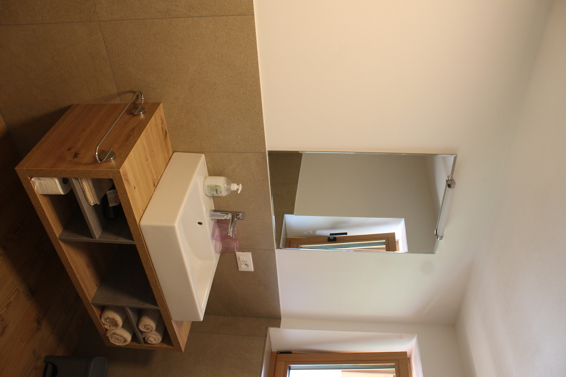 spacious bathroom
