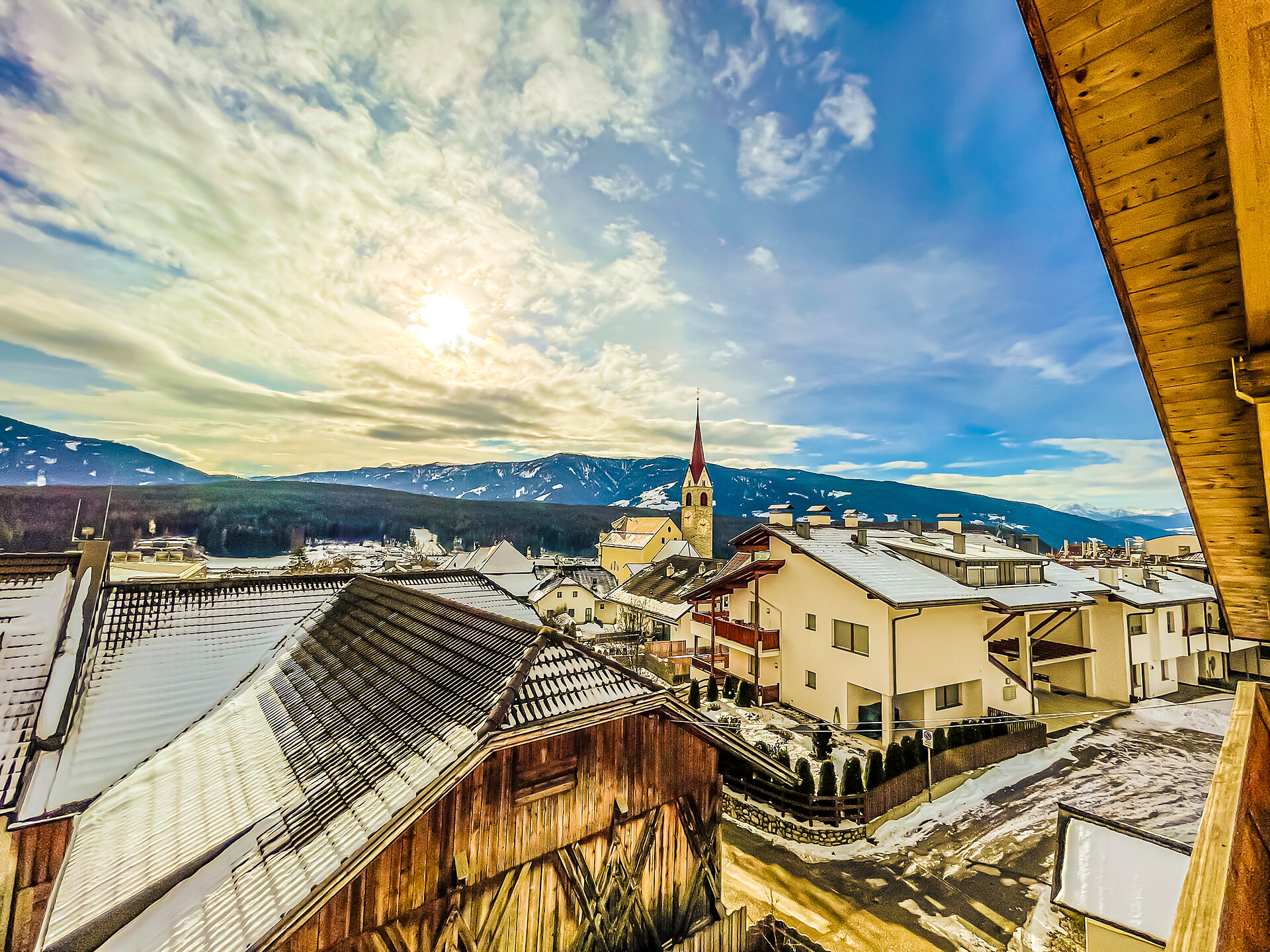 Aussicht vom Balkon