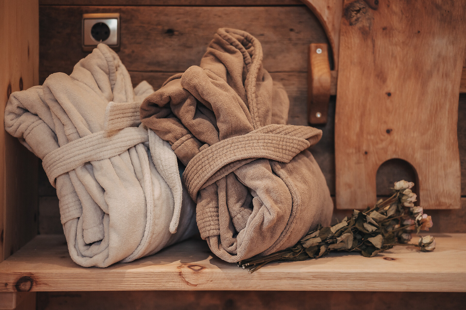 Bathrobes for the sauna