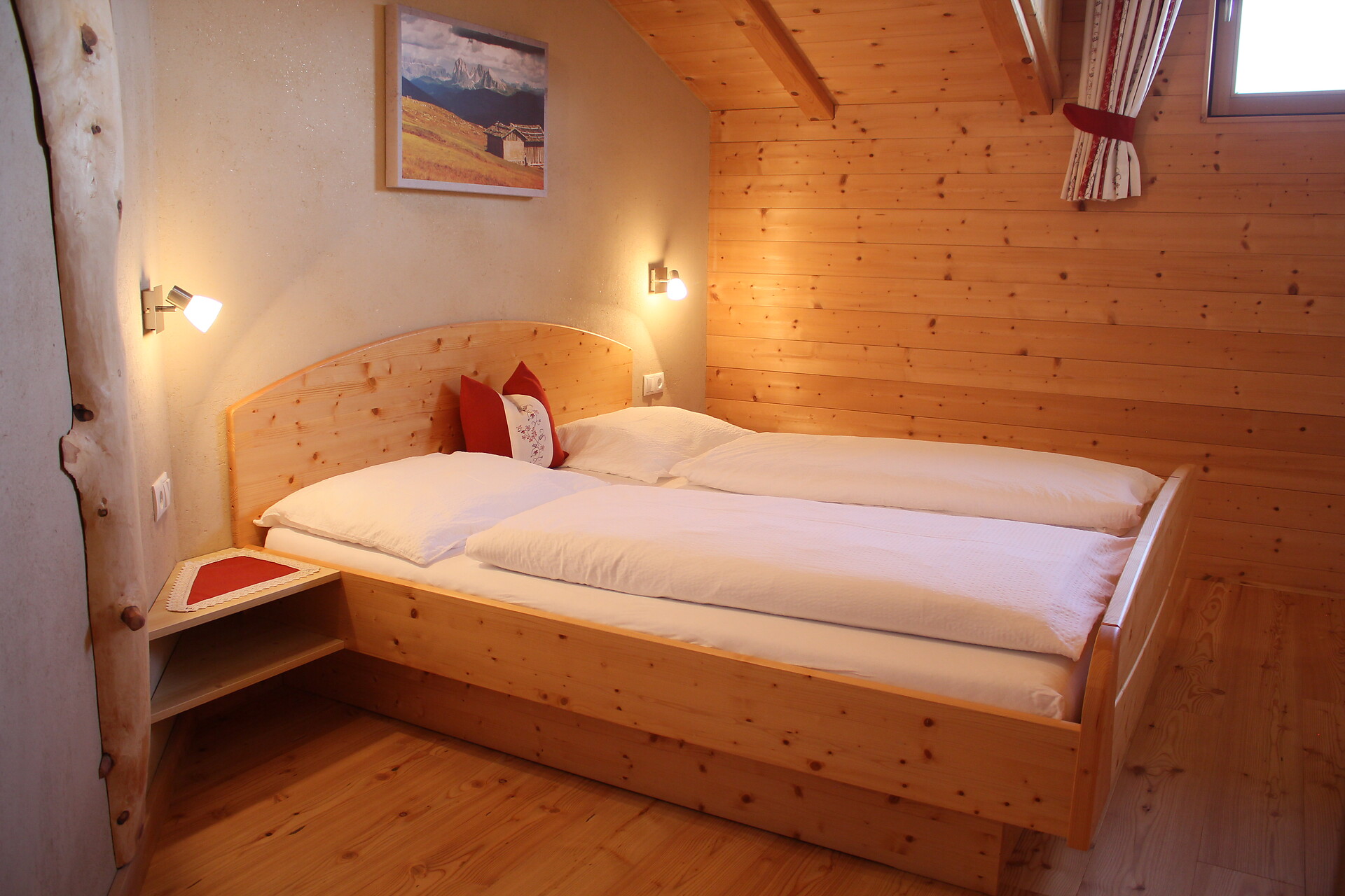 Schlafzimmer Dolomitenblick