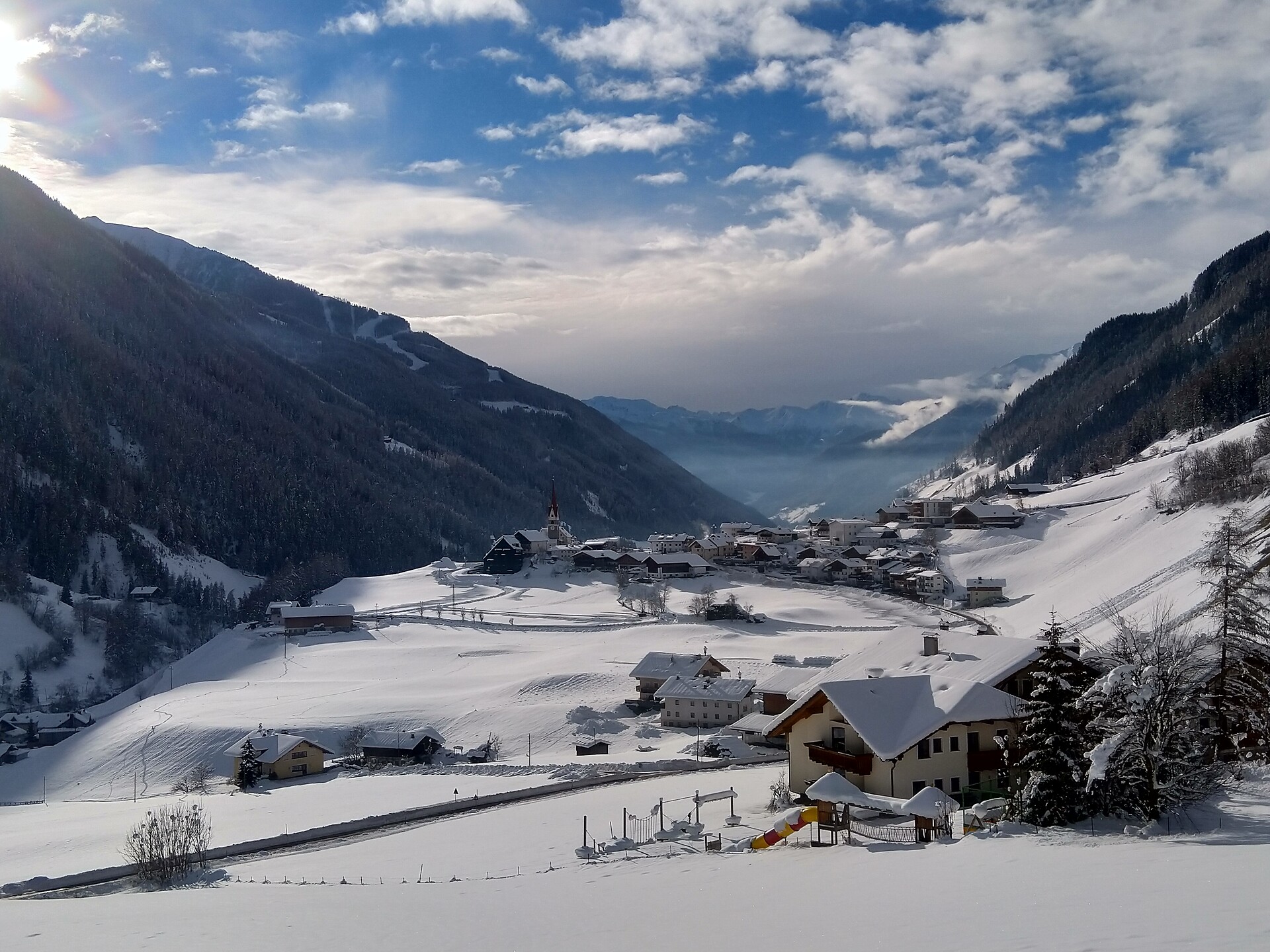 Aussicht Hof Winter
