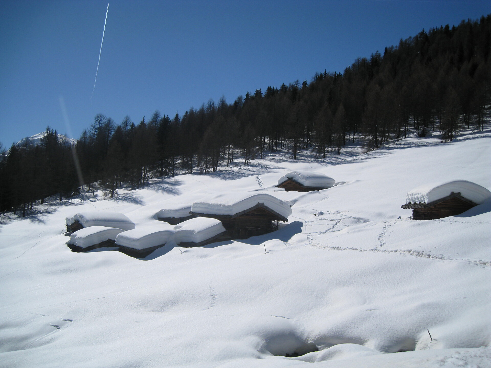 Alm im Winter