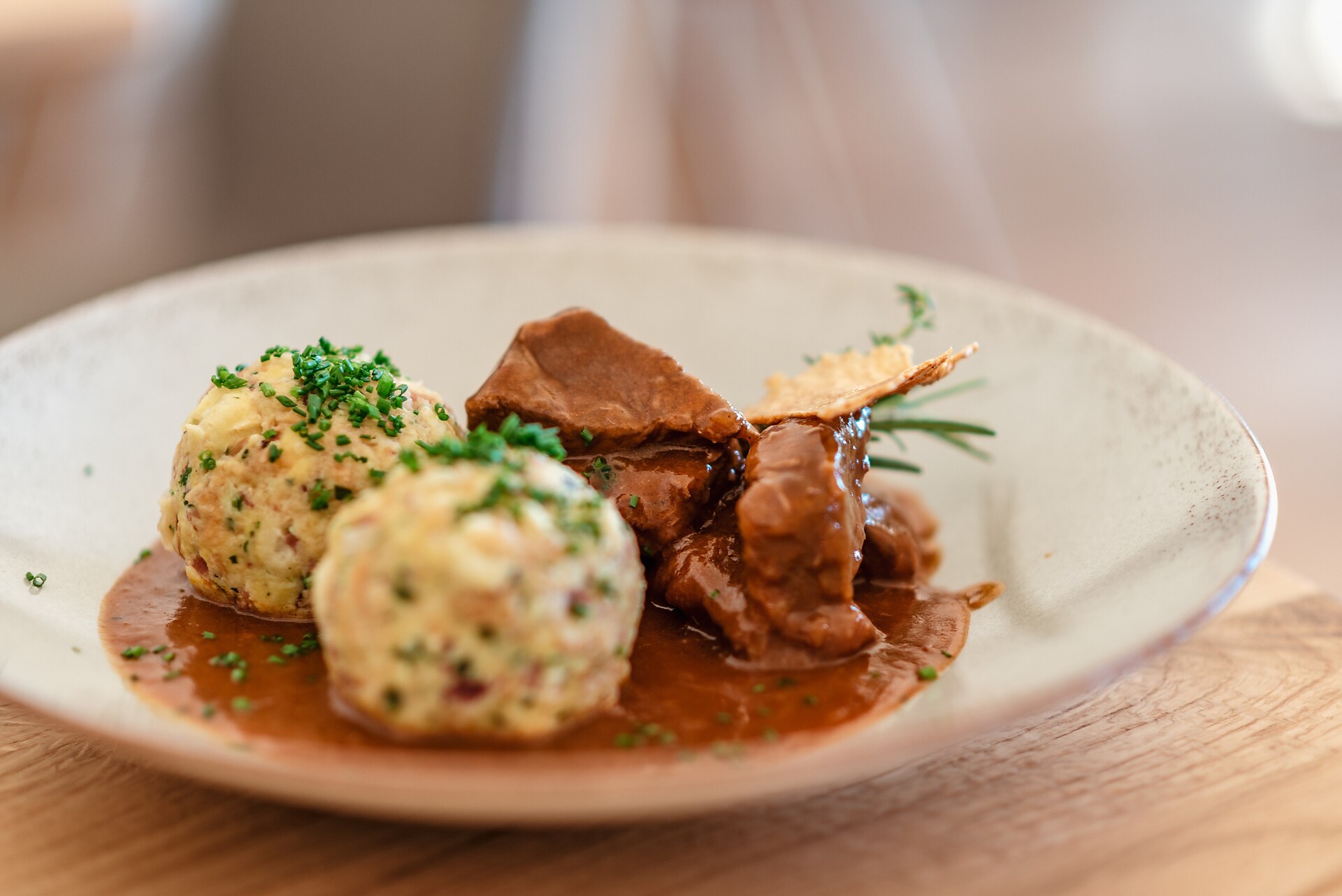 Gulasch mit Knödel