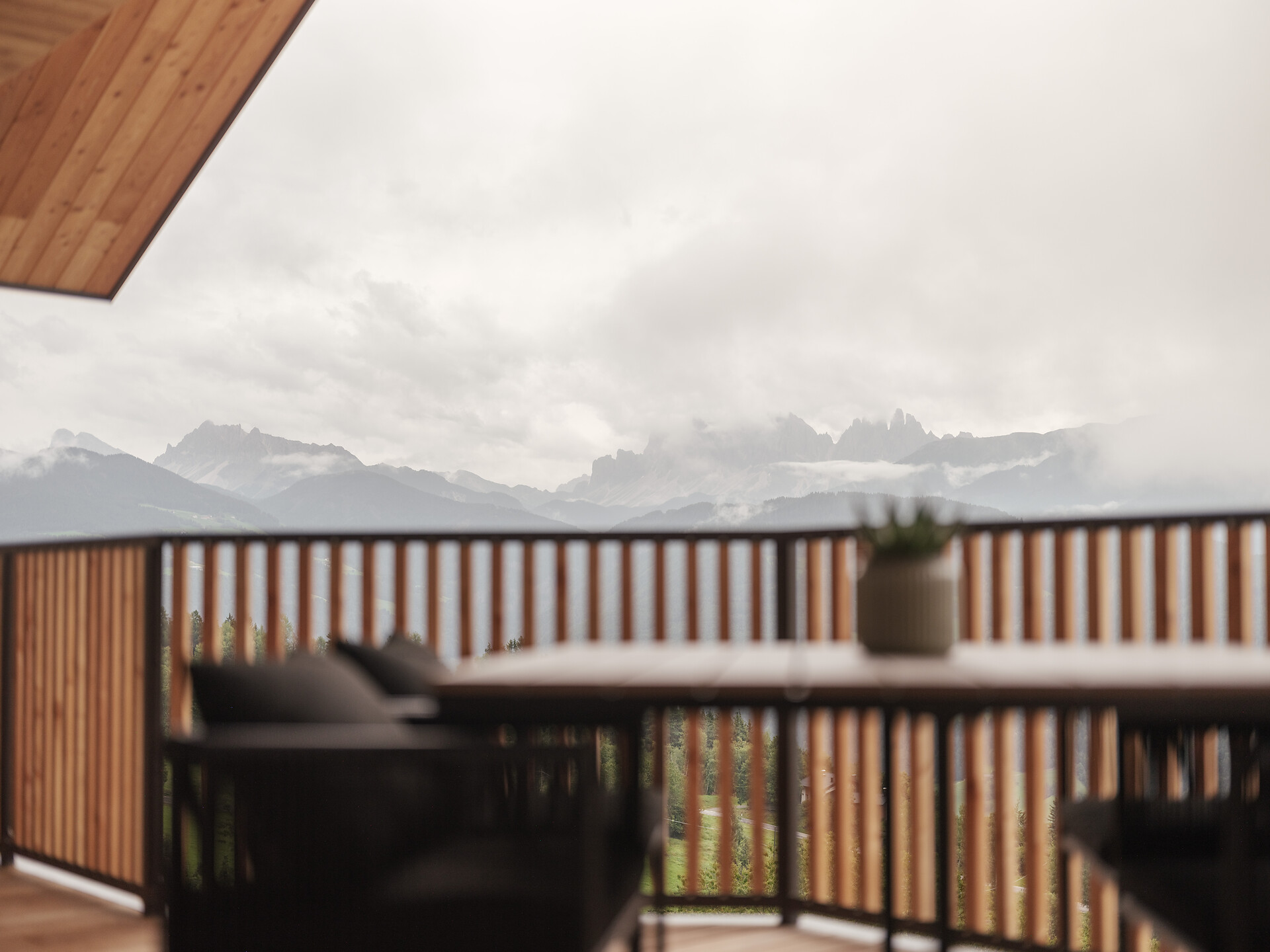 View to the Geisler mountains