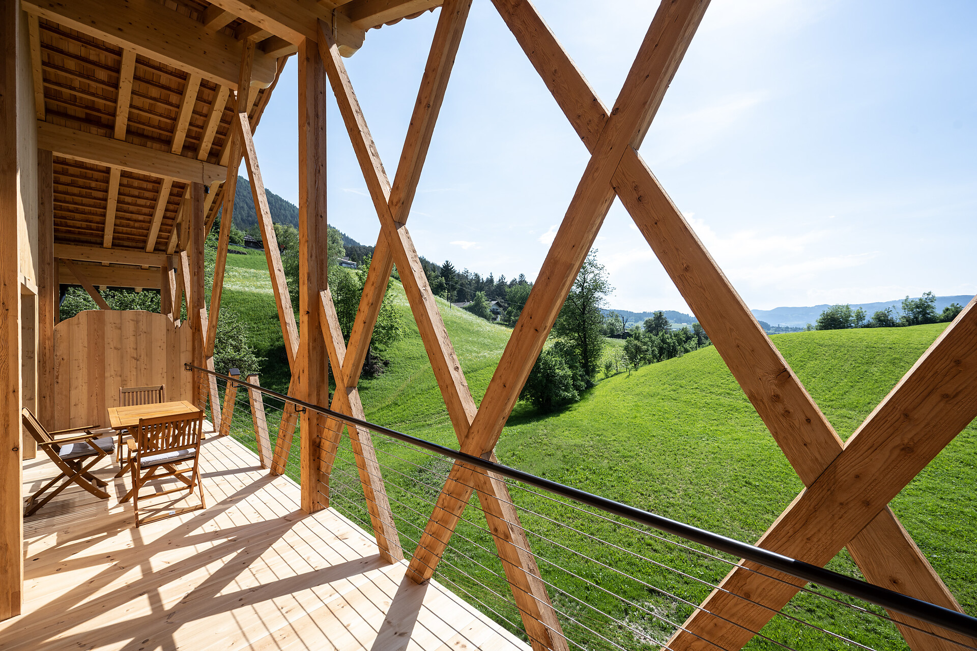 balcone panoramico Hofchalet Alpenflair