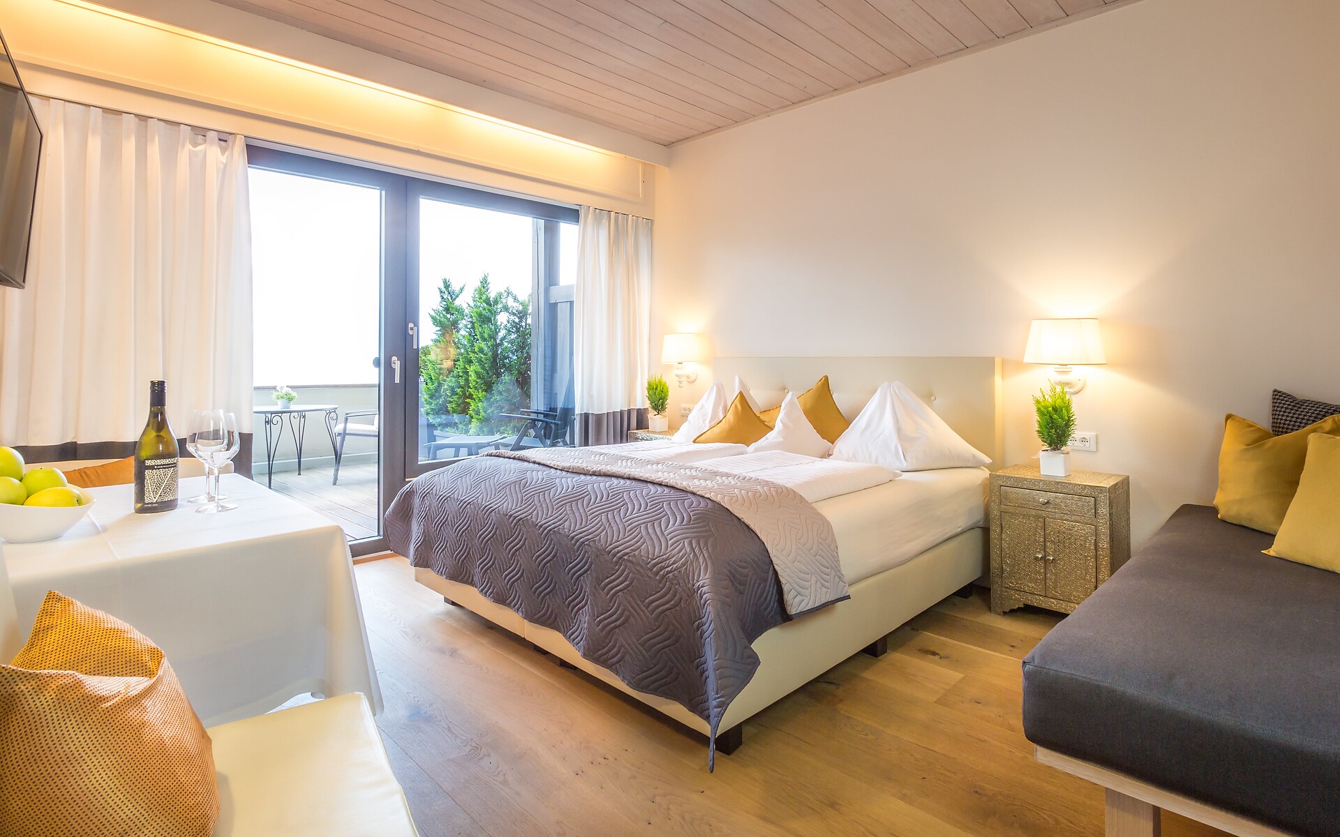 Elegance Zimmer mit großen Südbalkon
