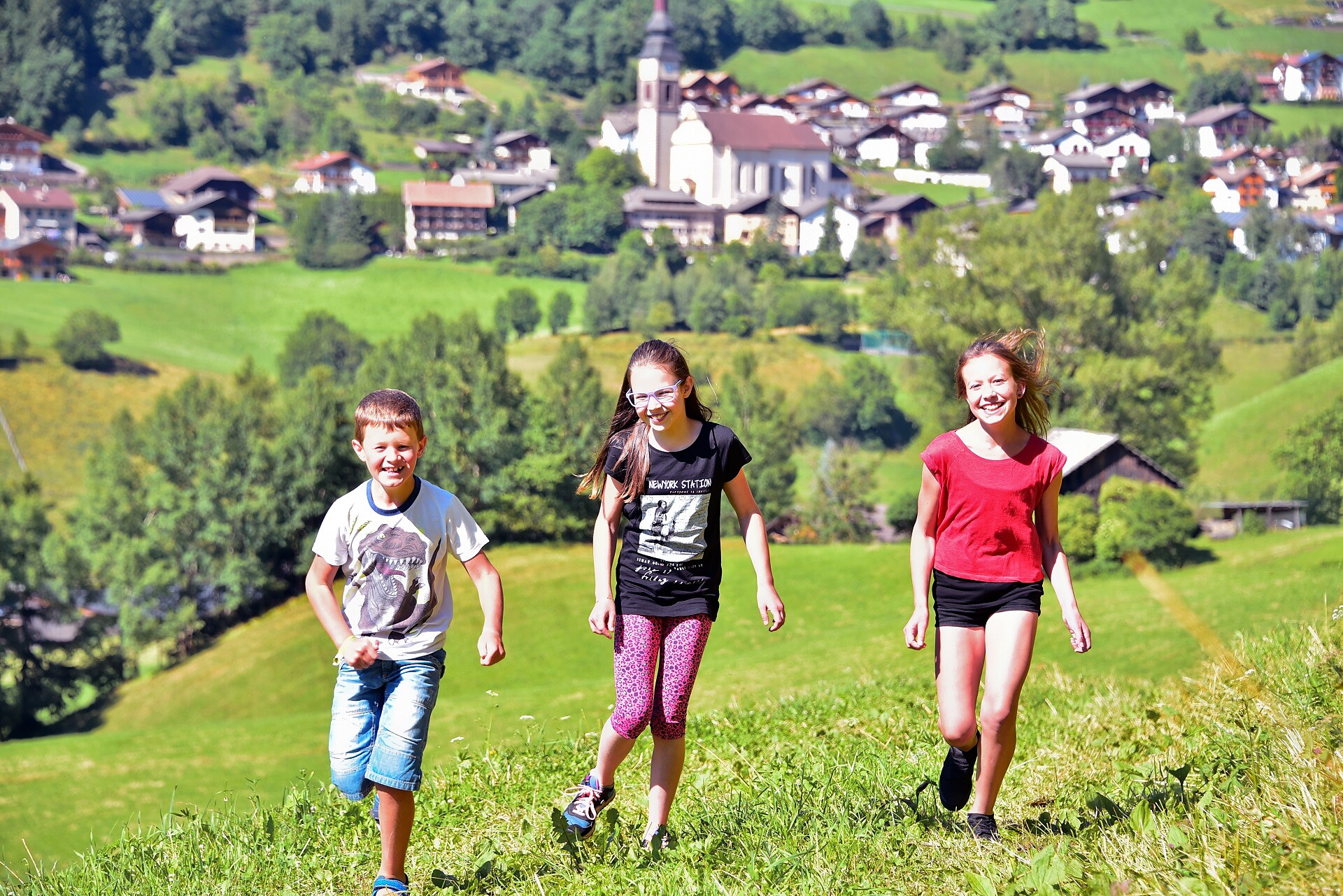 kids in the meadow
