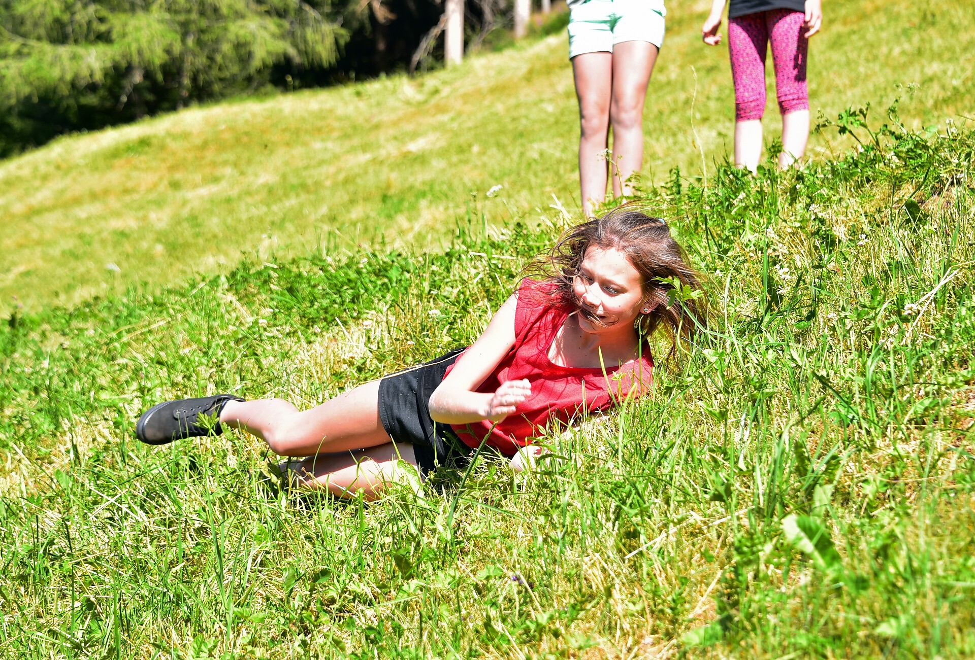 kids on the meadow