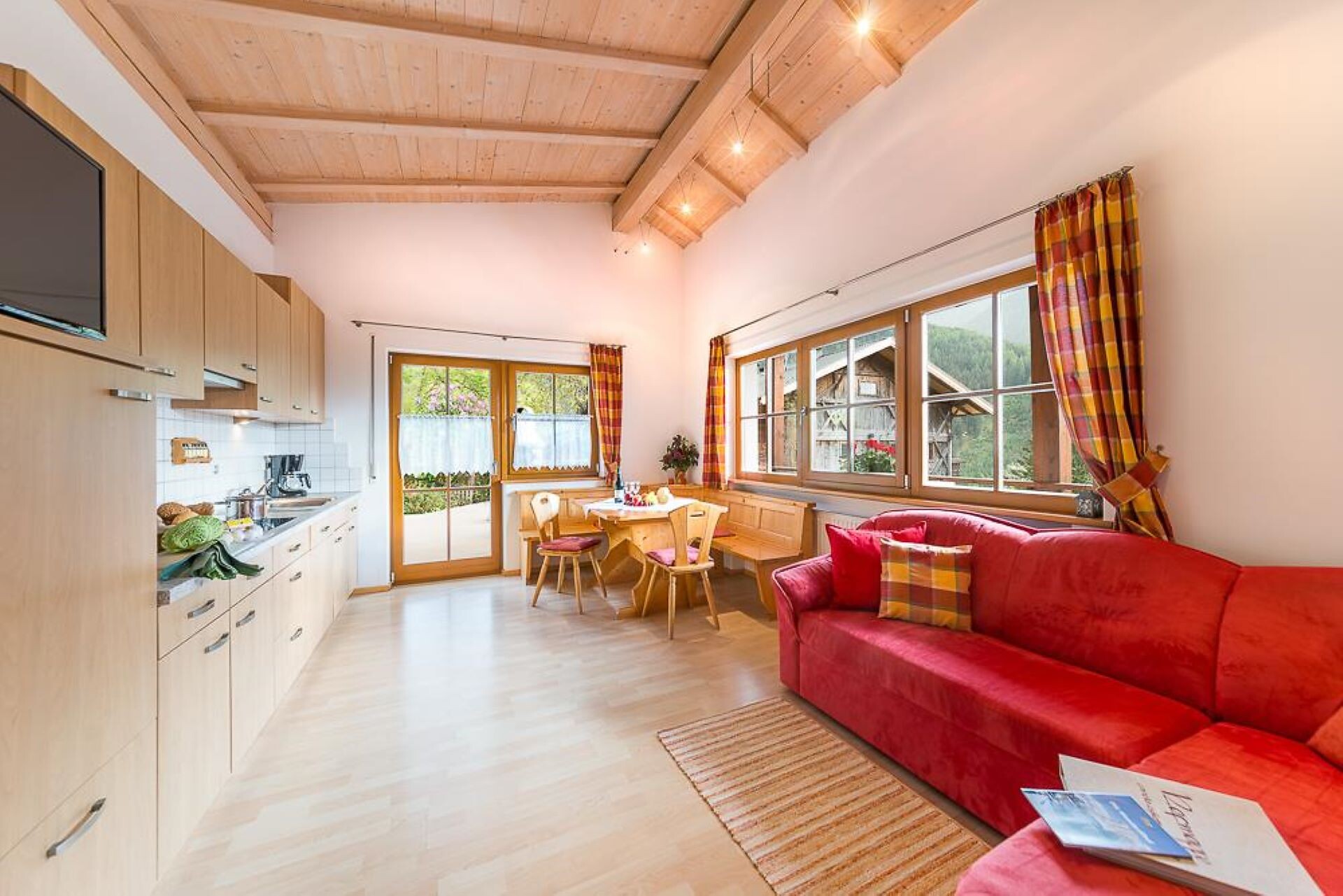 Kitchen and living room