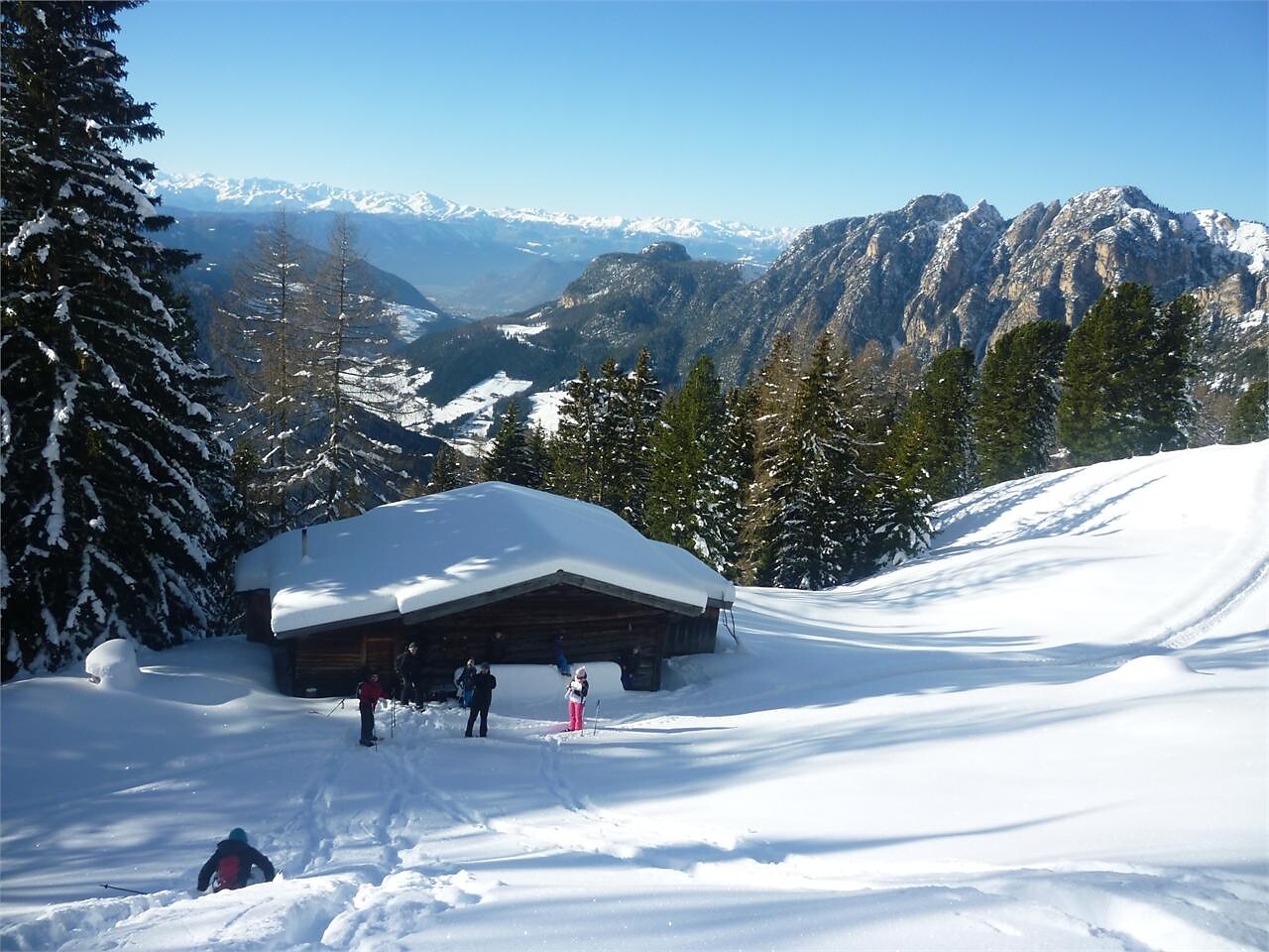 la ns. malga su 1900m sotto il catinaccio