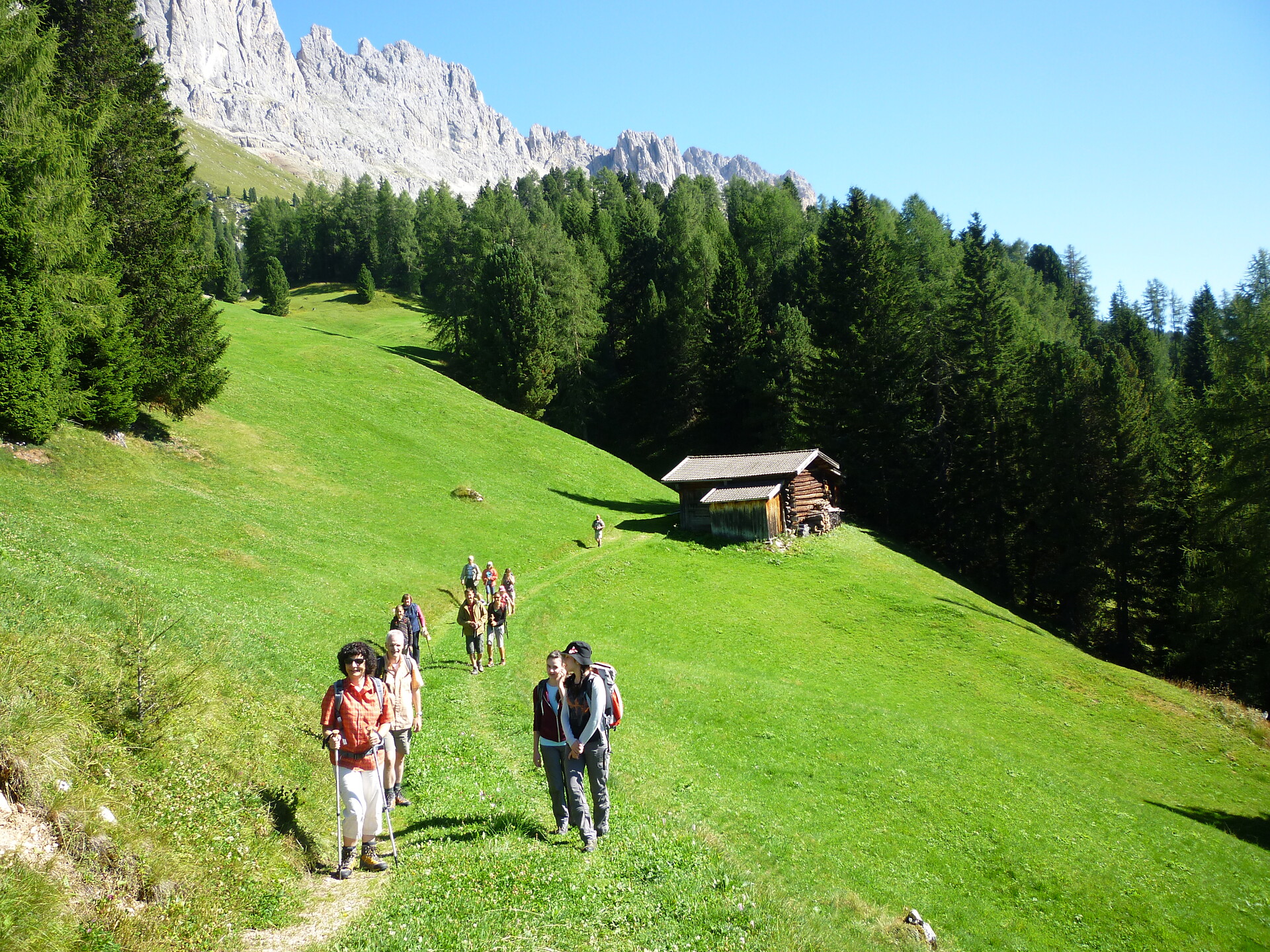 passeggiata con i nostri ospiti sulla nostra malga