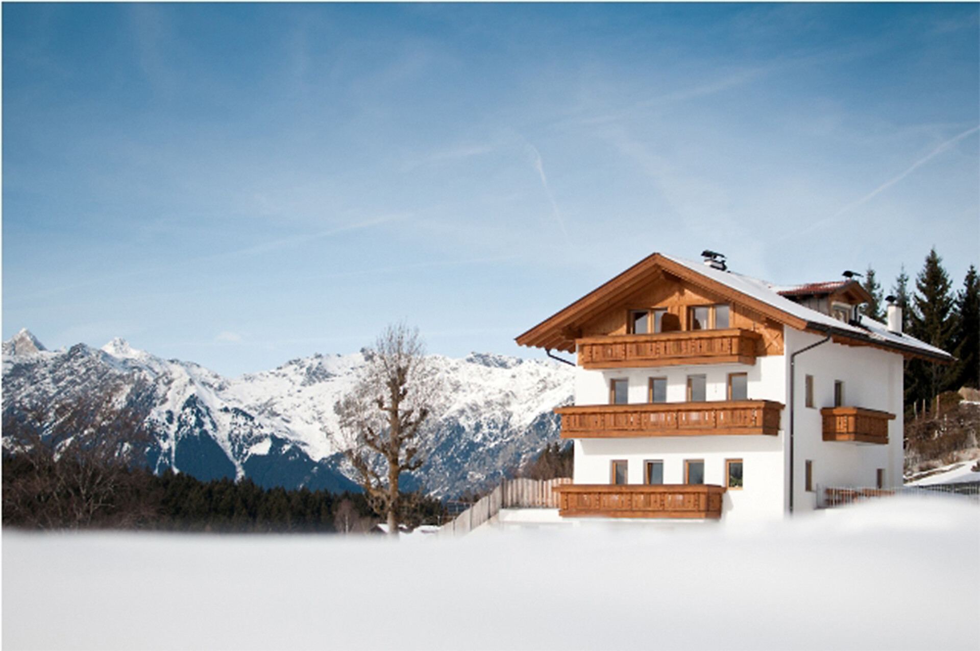 Platterhof ad Avelengo in inverno, Alto Adige