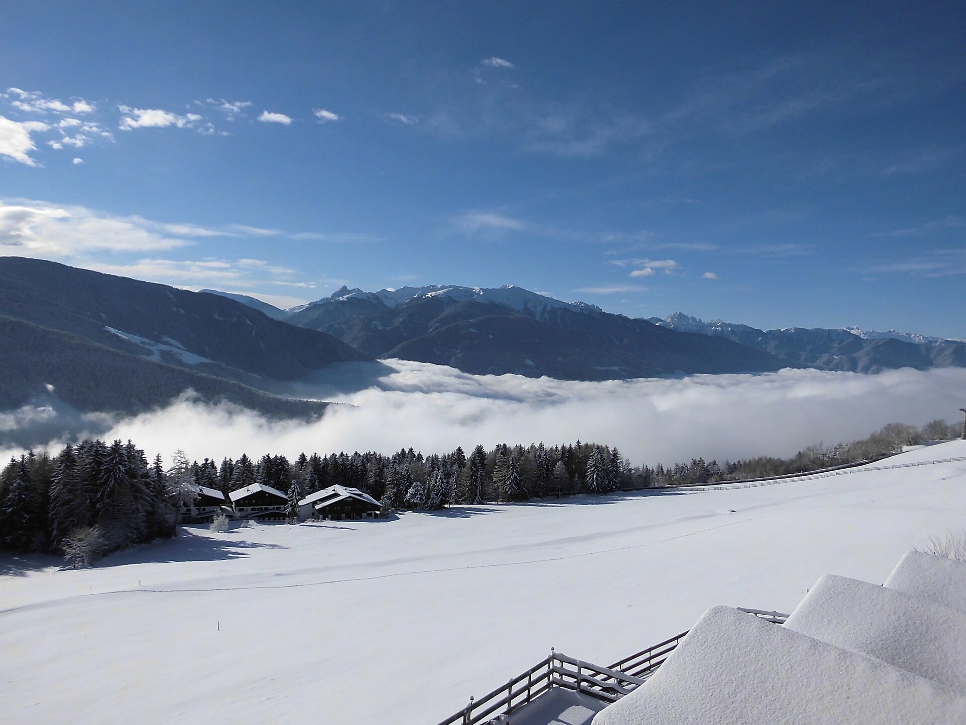 view winter balcony