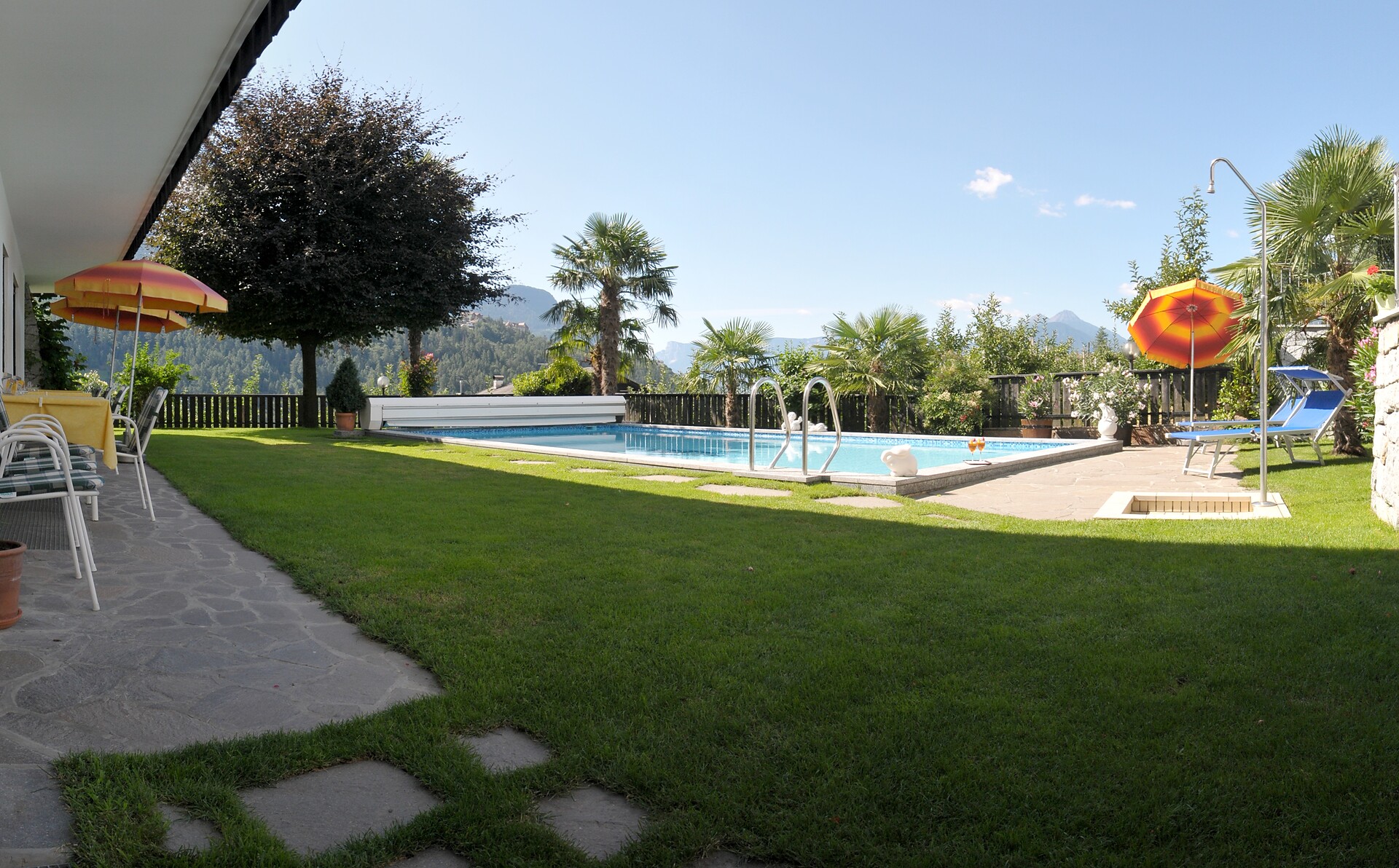 Lawn for sunbathing