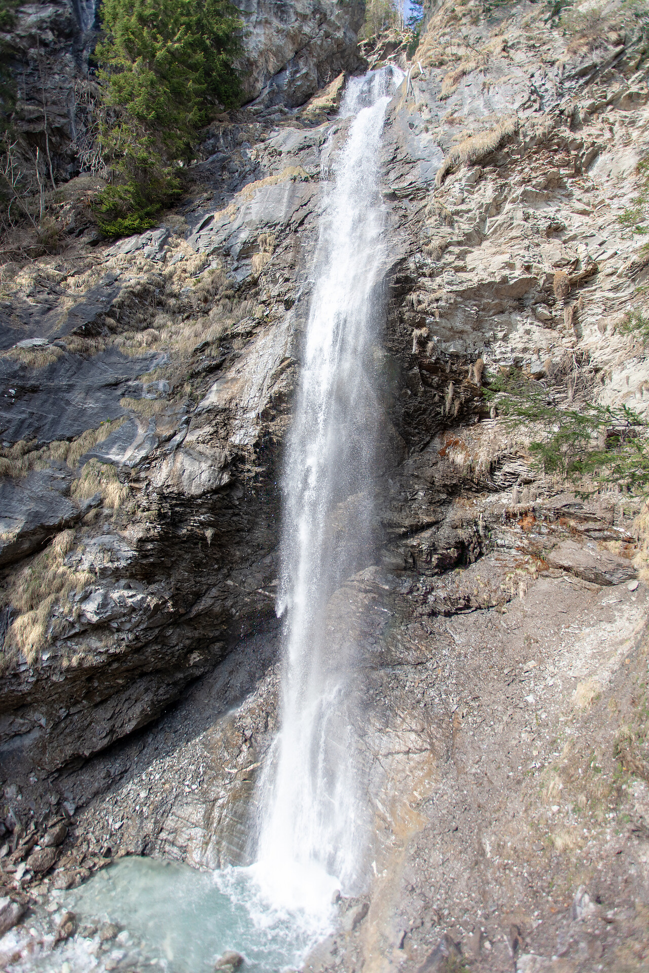 Der Wasserfall Richtung Salwand