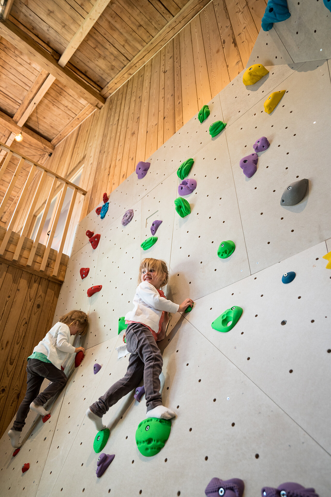 Hayloft Apartments climbing wall