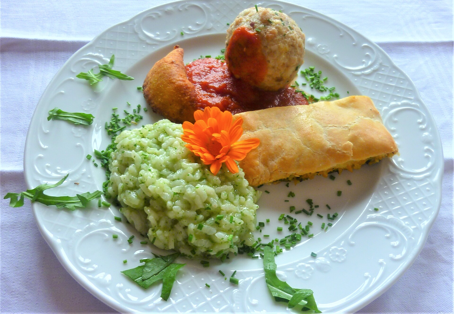 Piatto di primi assortiti