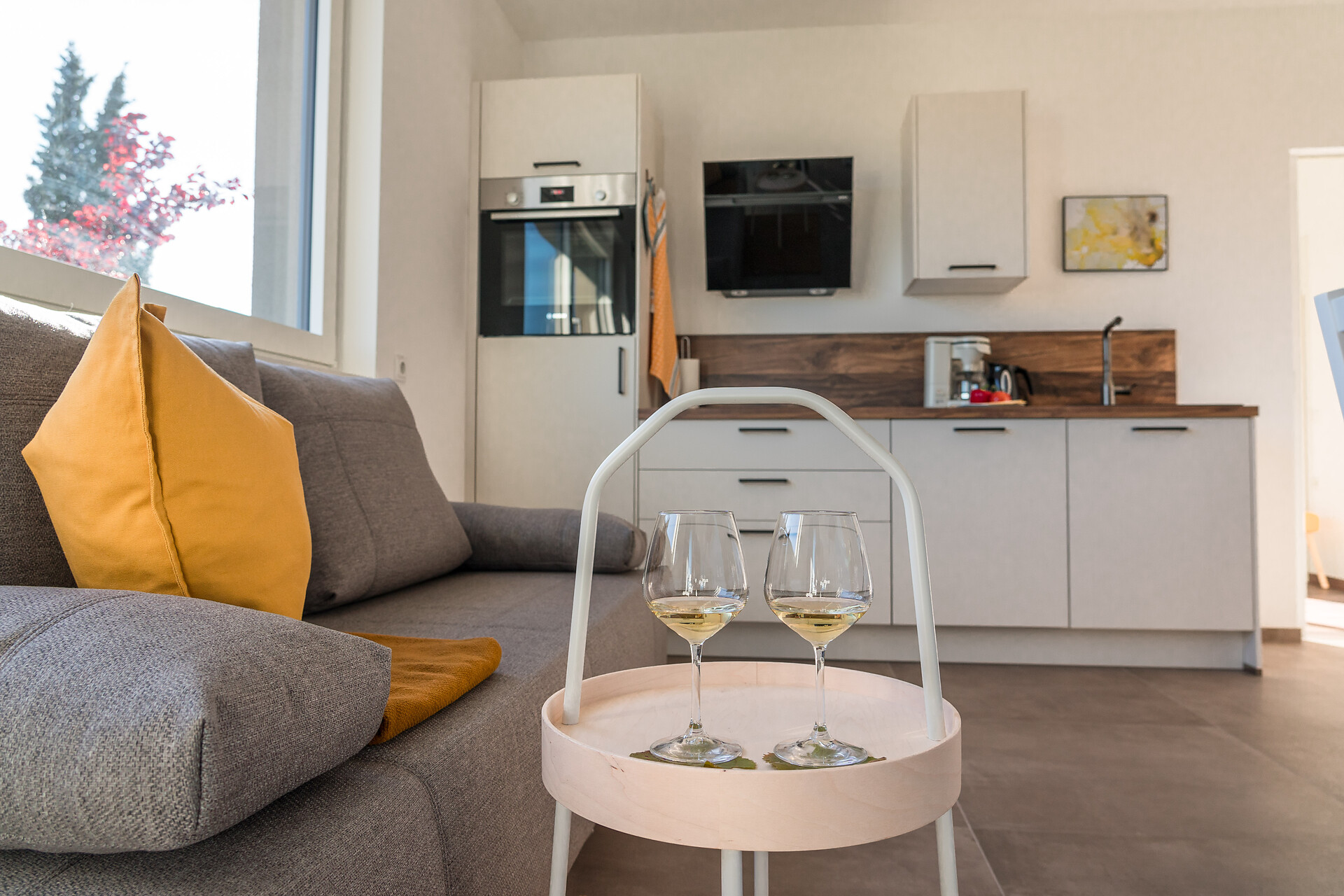 combined kitchen and living room