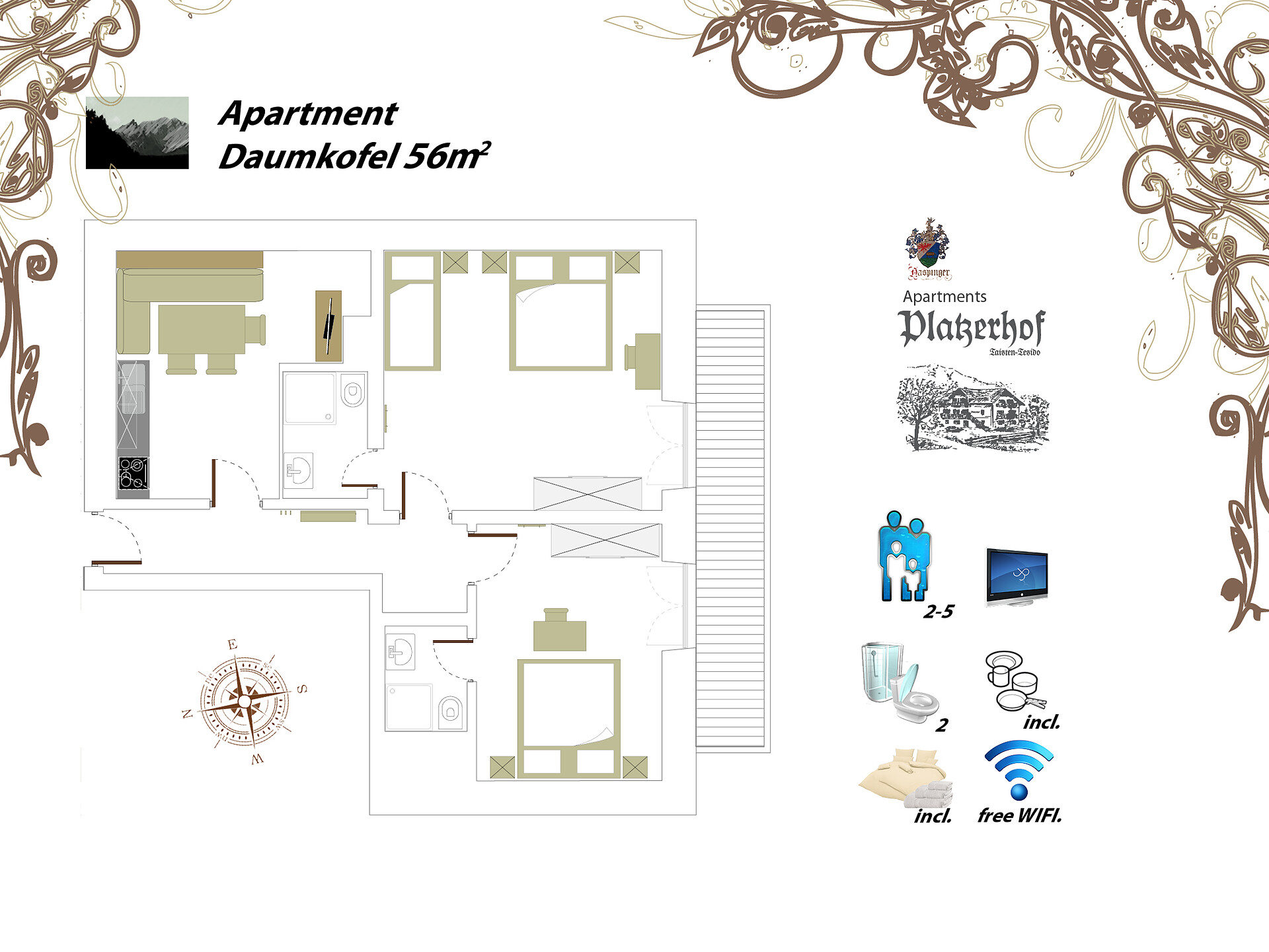 Pianta Apartment Daumkofel