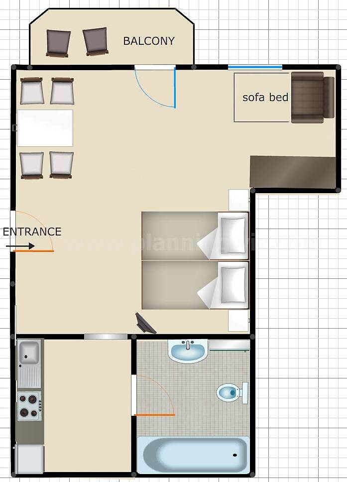 Apartment for 2