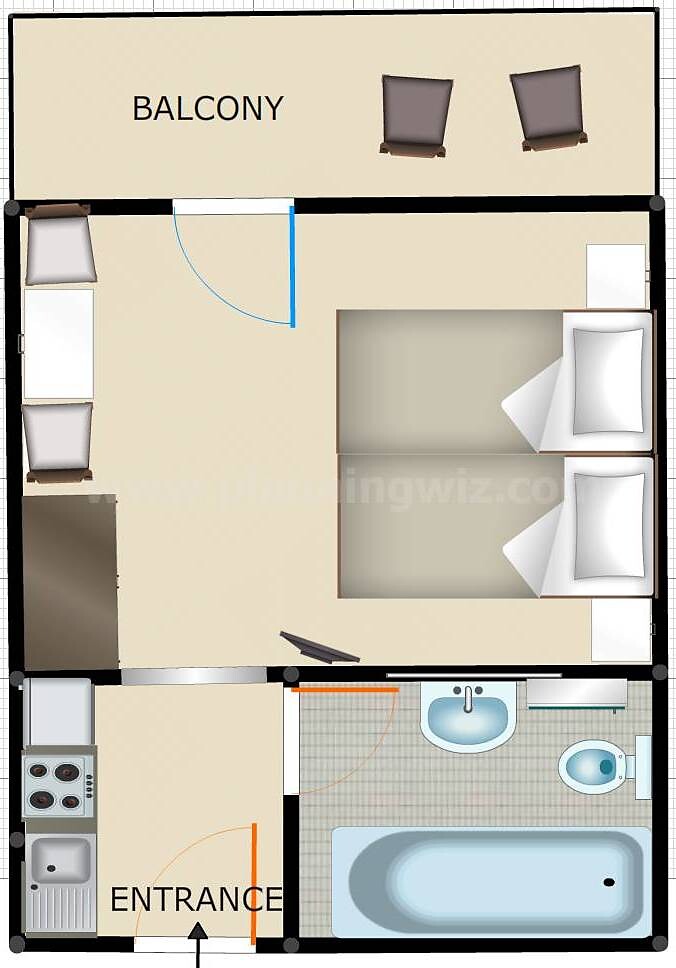 Apartment for 2
