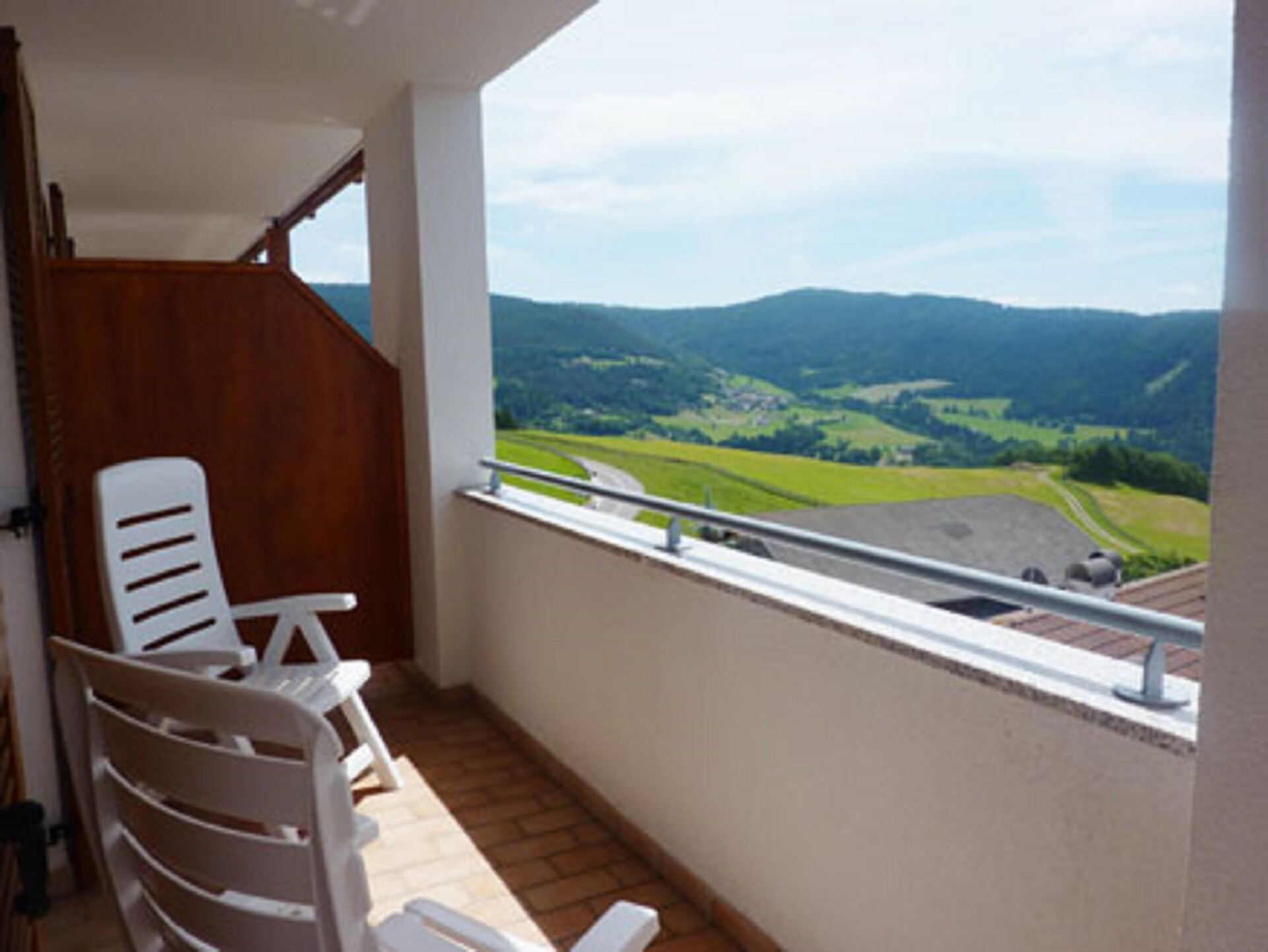 view from balcony