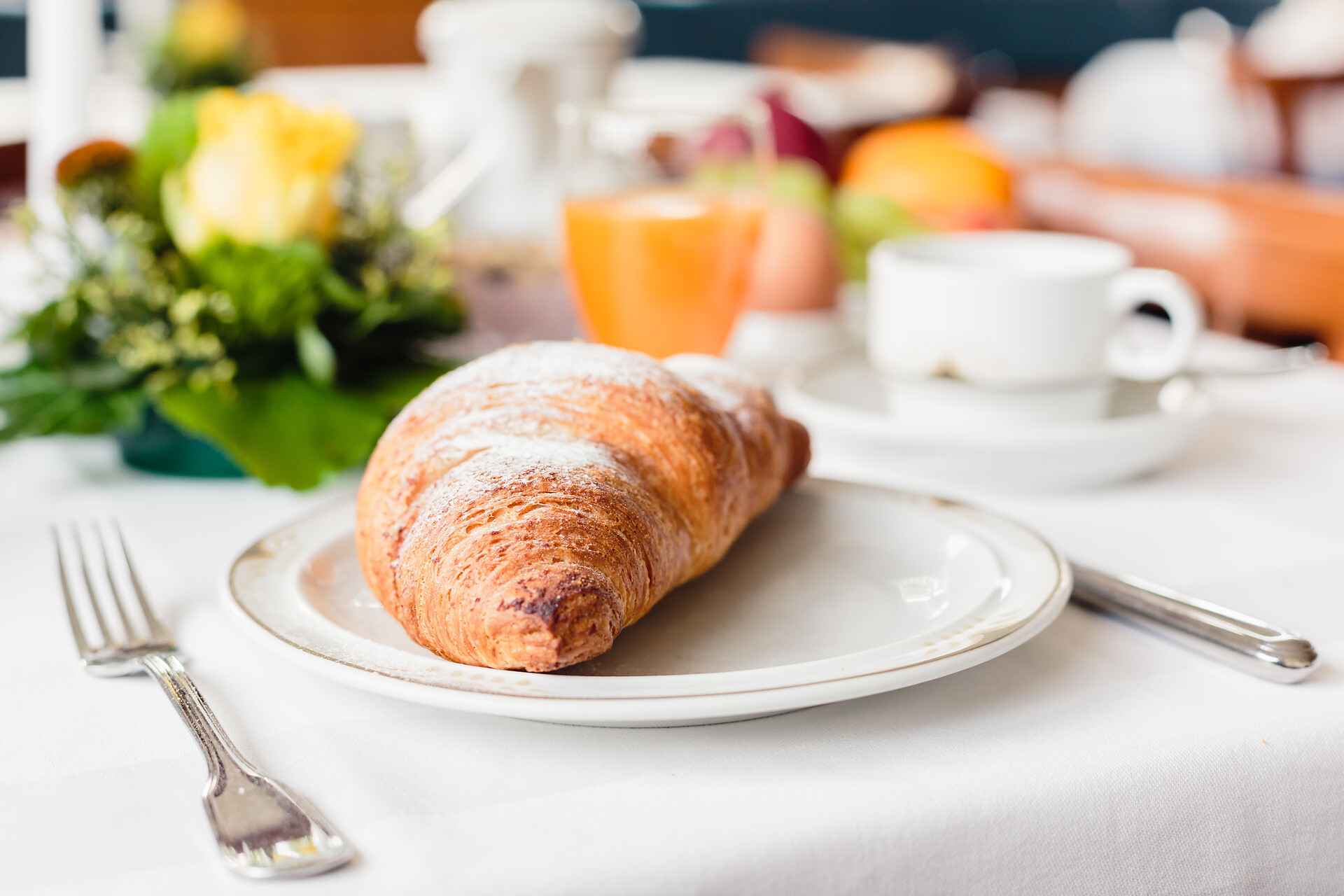 Breakfast table