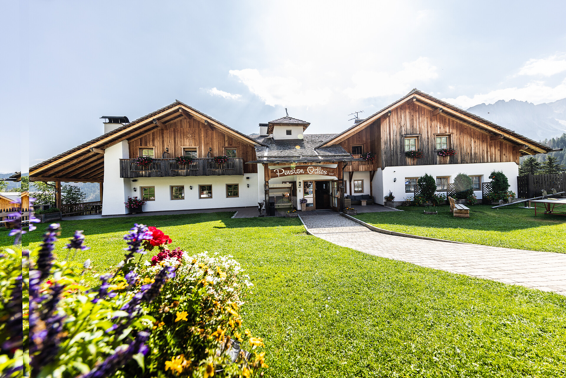 Pension odles im Sommer