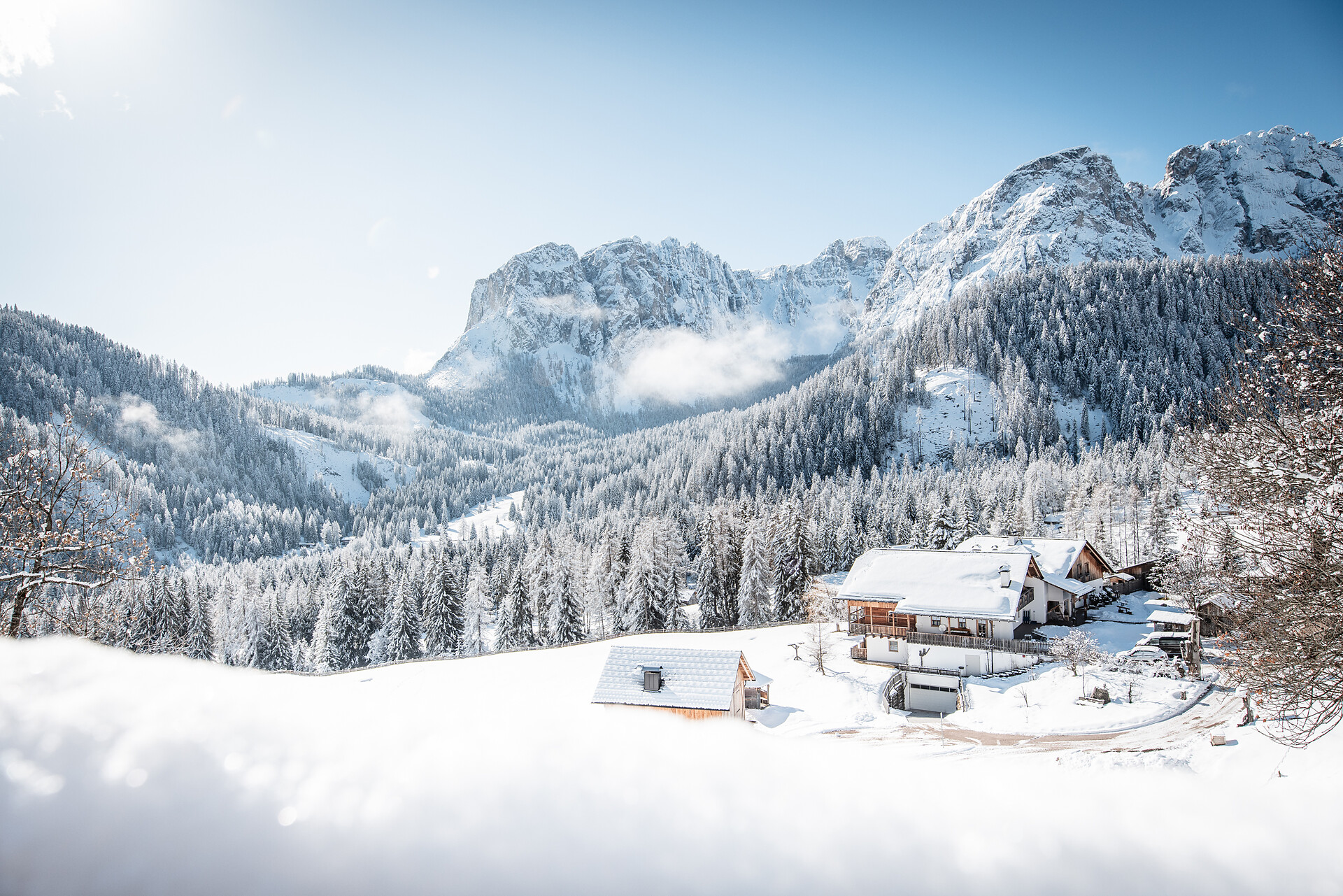 Pension Odles im Winter