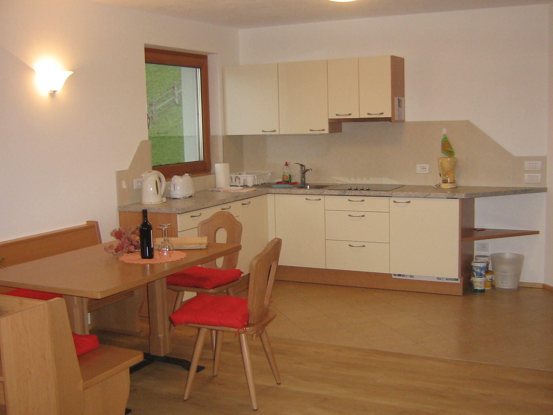 Cucina nell'appartamento "Bergluft"