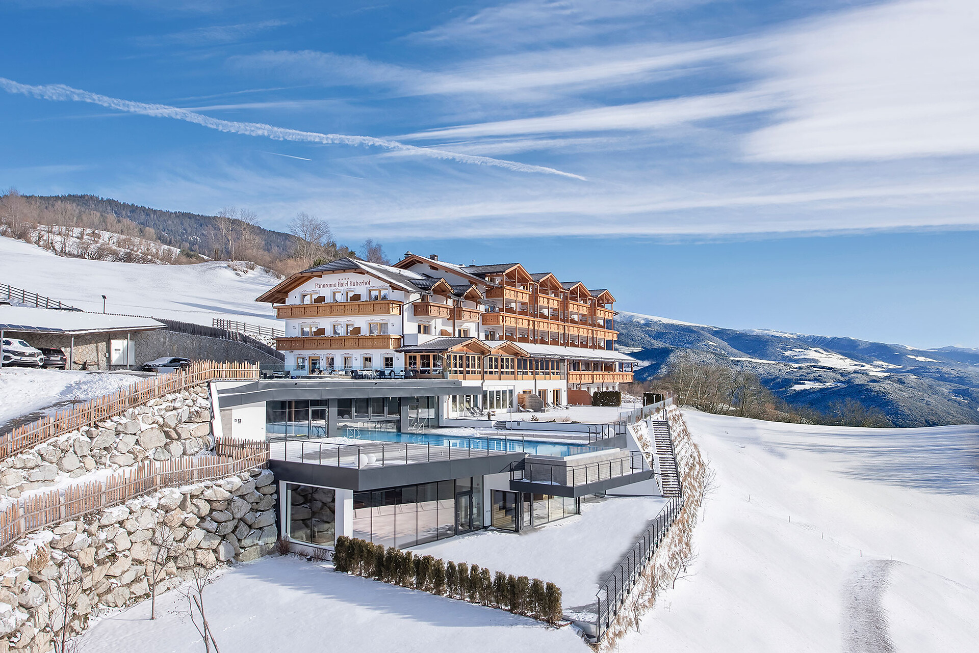 Panoramahotel Huberhof im Winter