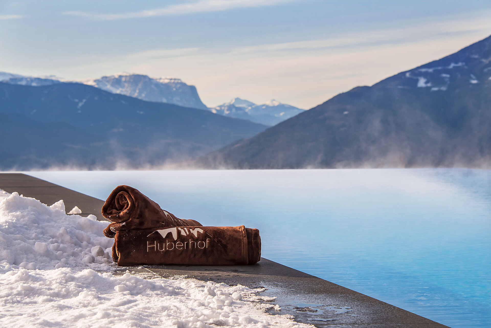 Infinitypool Südtirol Winter