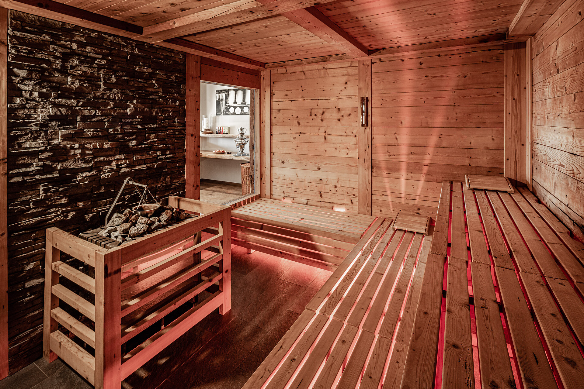 Mountain herbs sauna