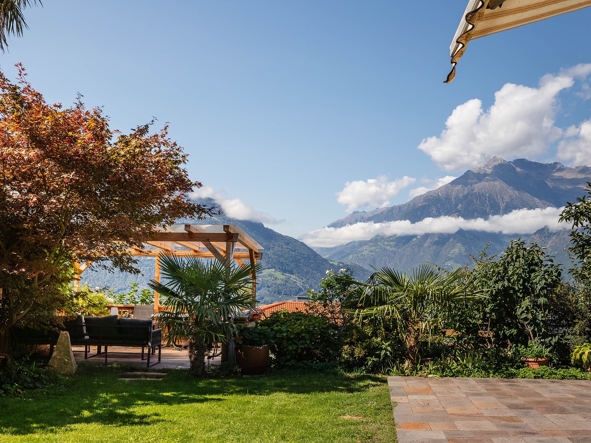 Herrliche Aussicht auf die Berg