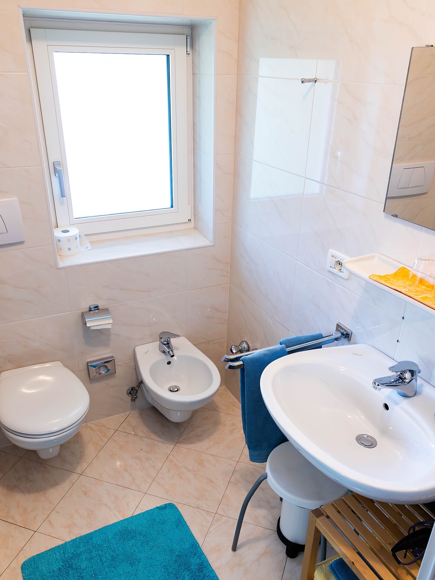 Badezimmer des Doppelzimmers