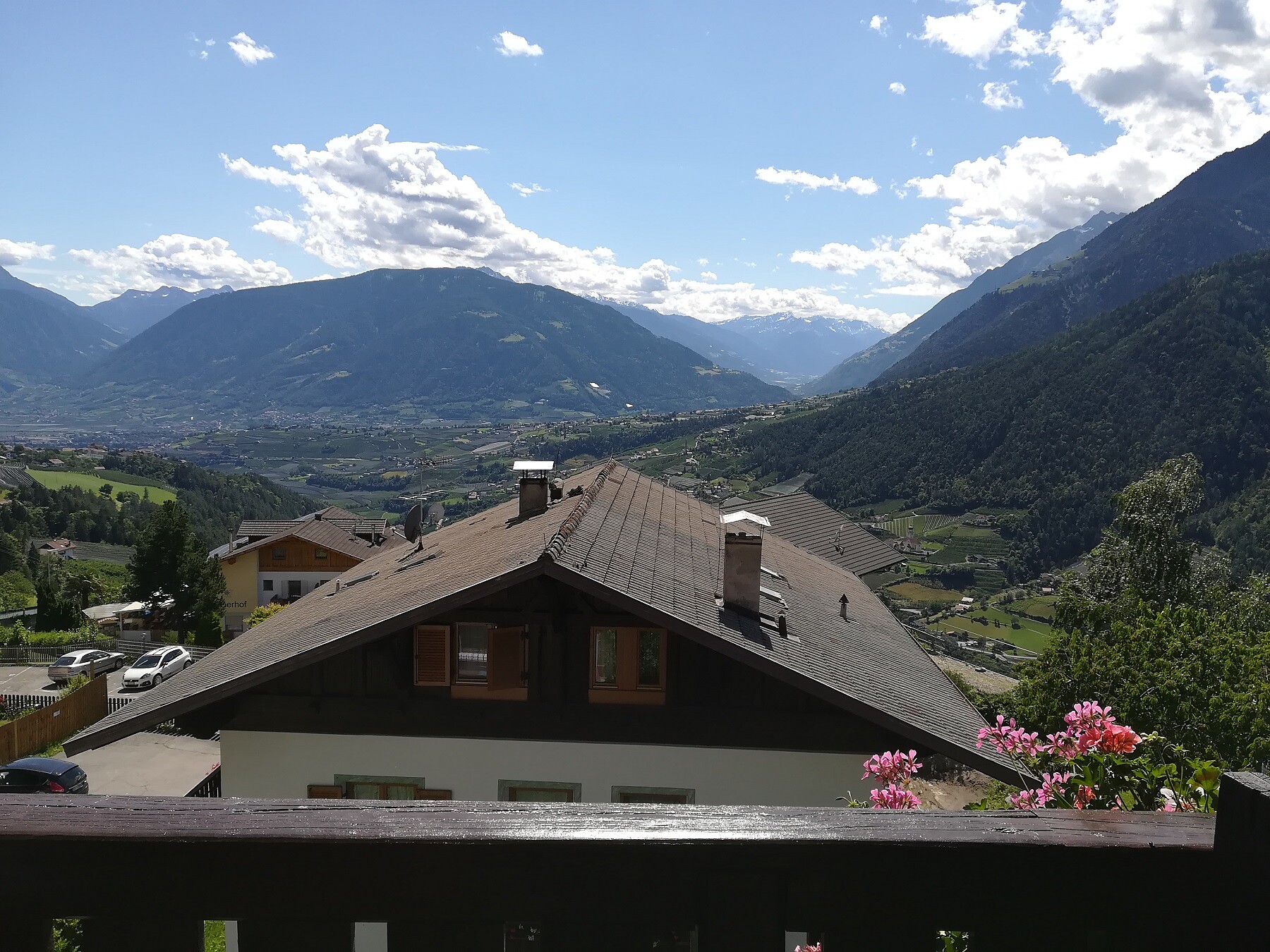 Aussicht vom Balkon
