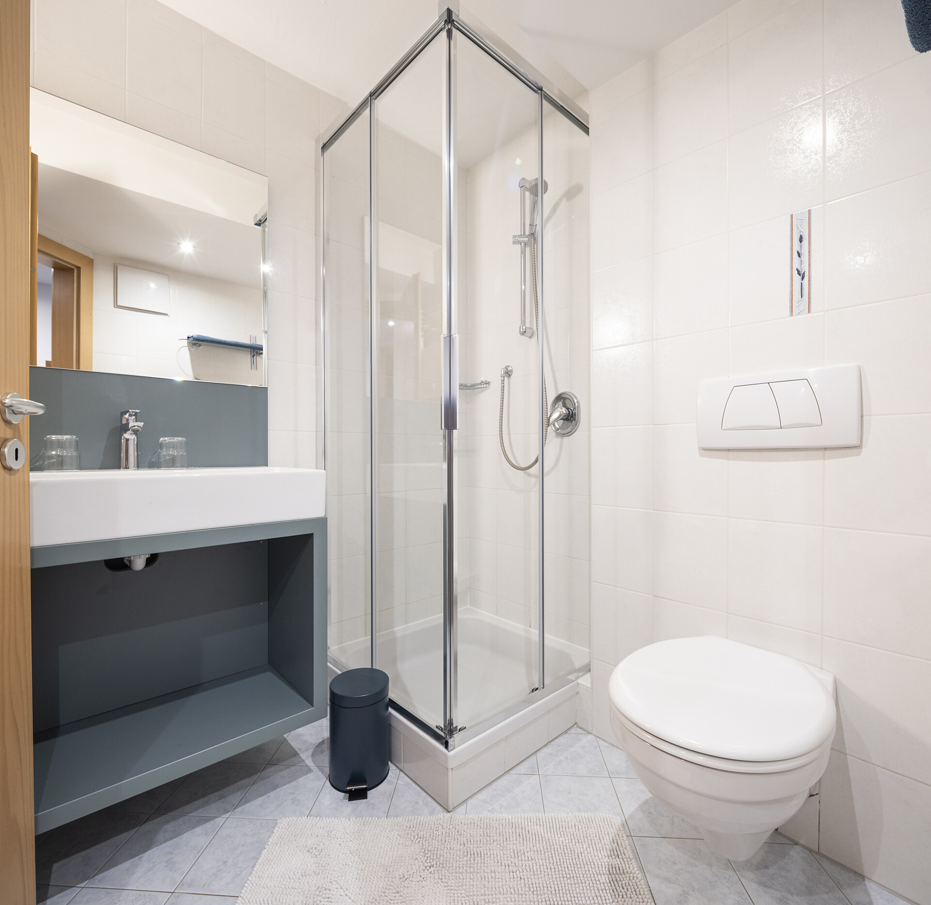 Bathroom blue