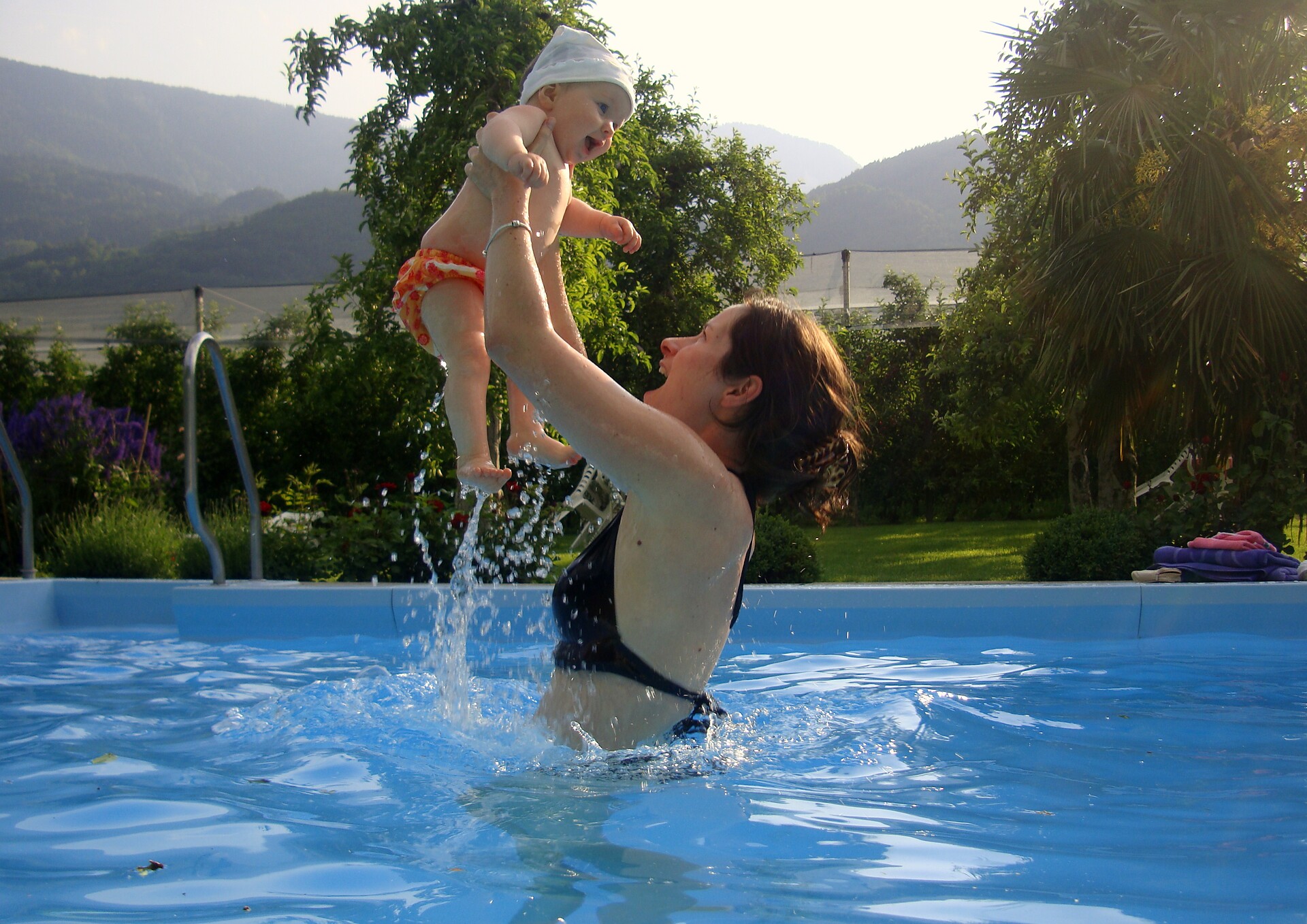 Pool mit Solarheizung