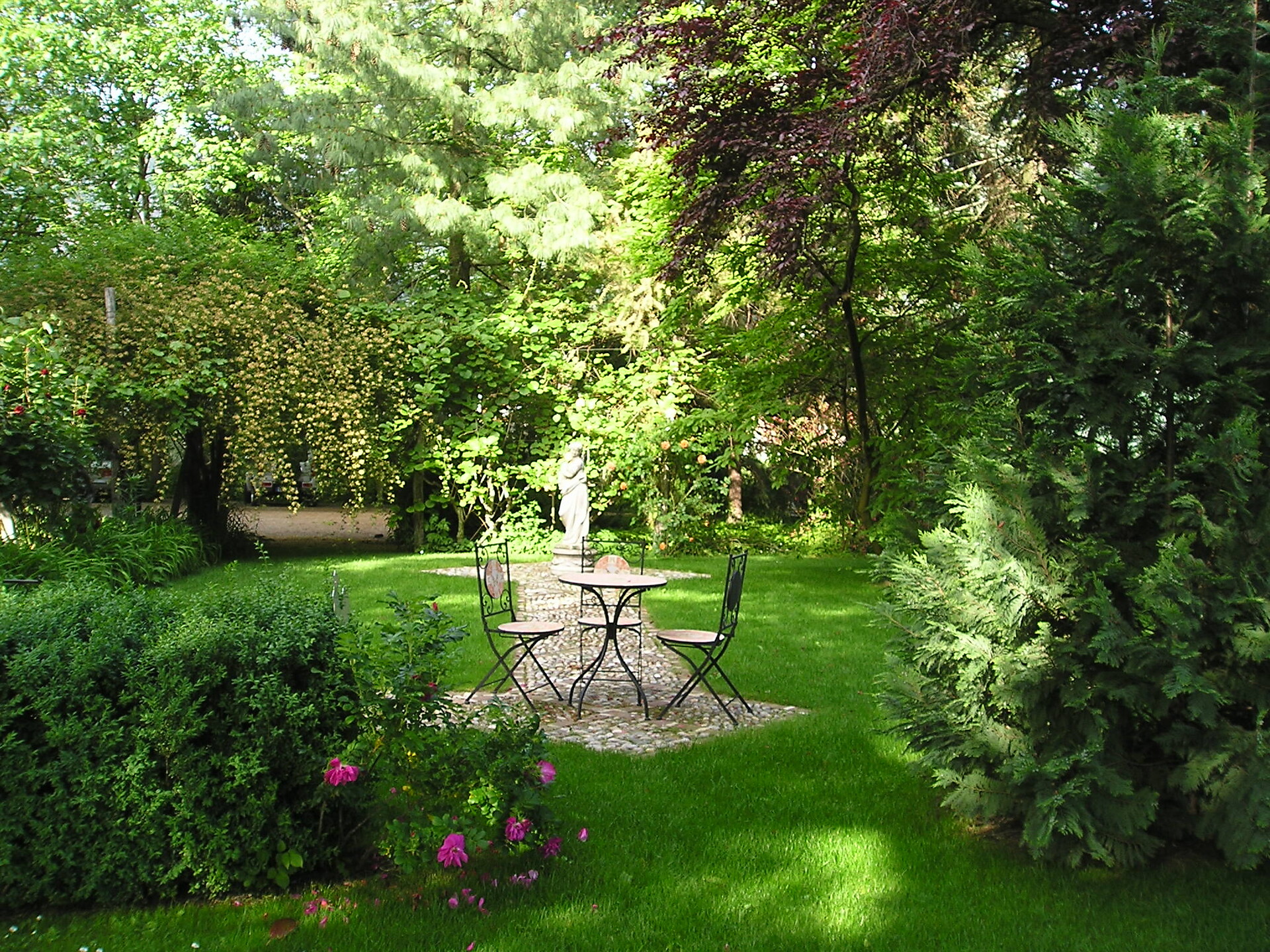 Schattige Sitzplätze im Sommer