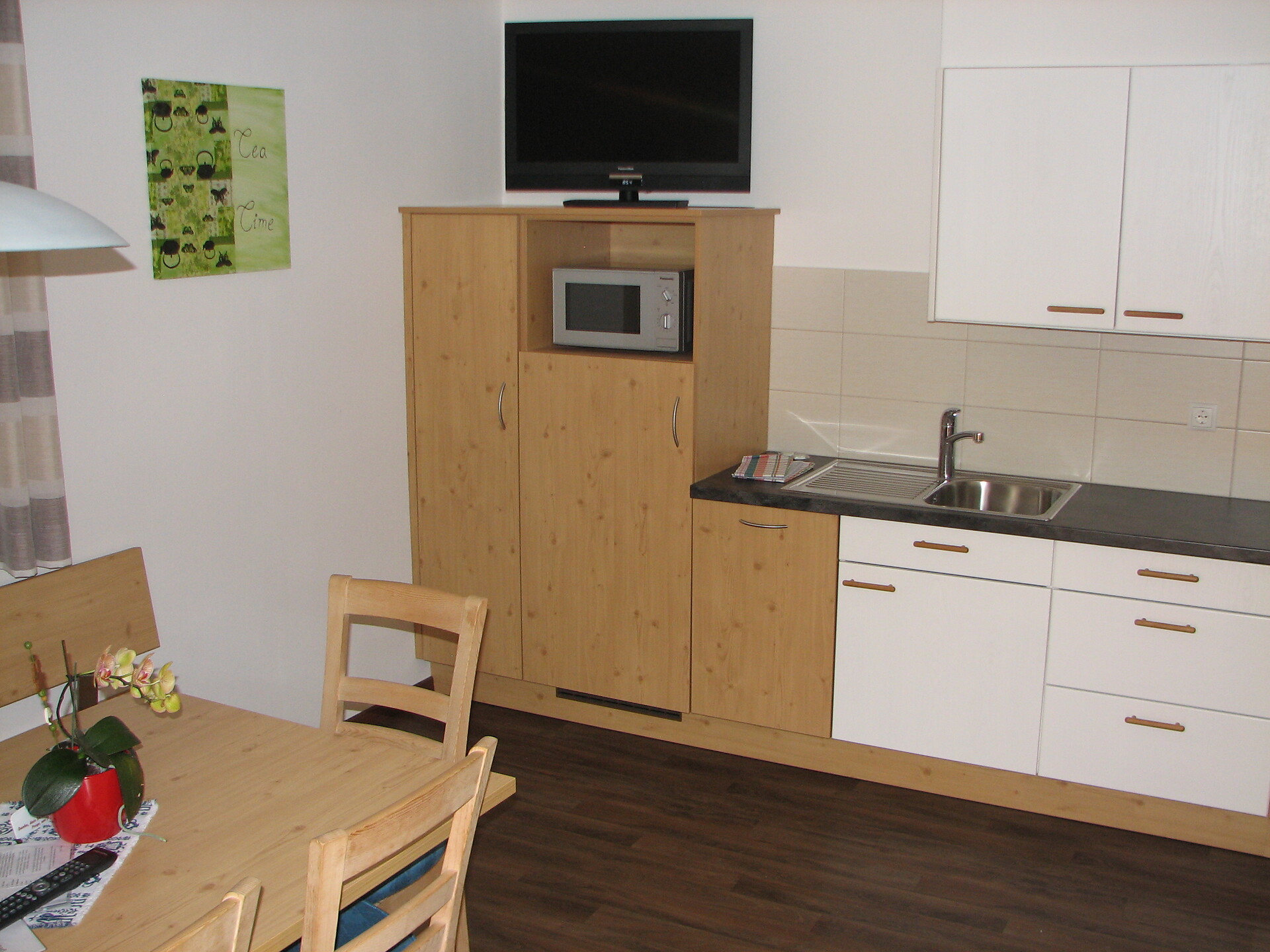 Kitchen and living room