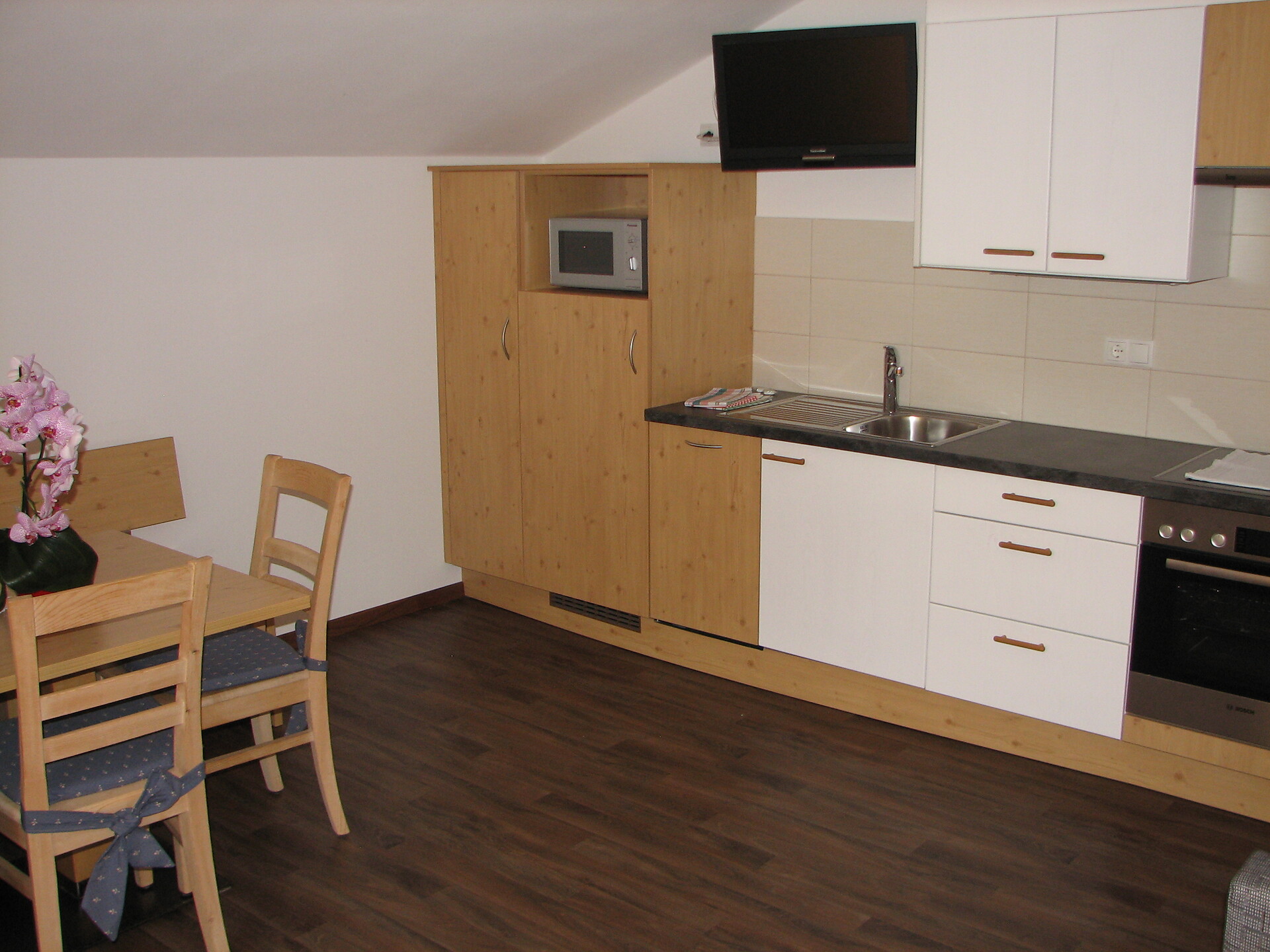 Kitchen and living room