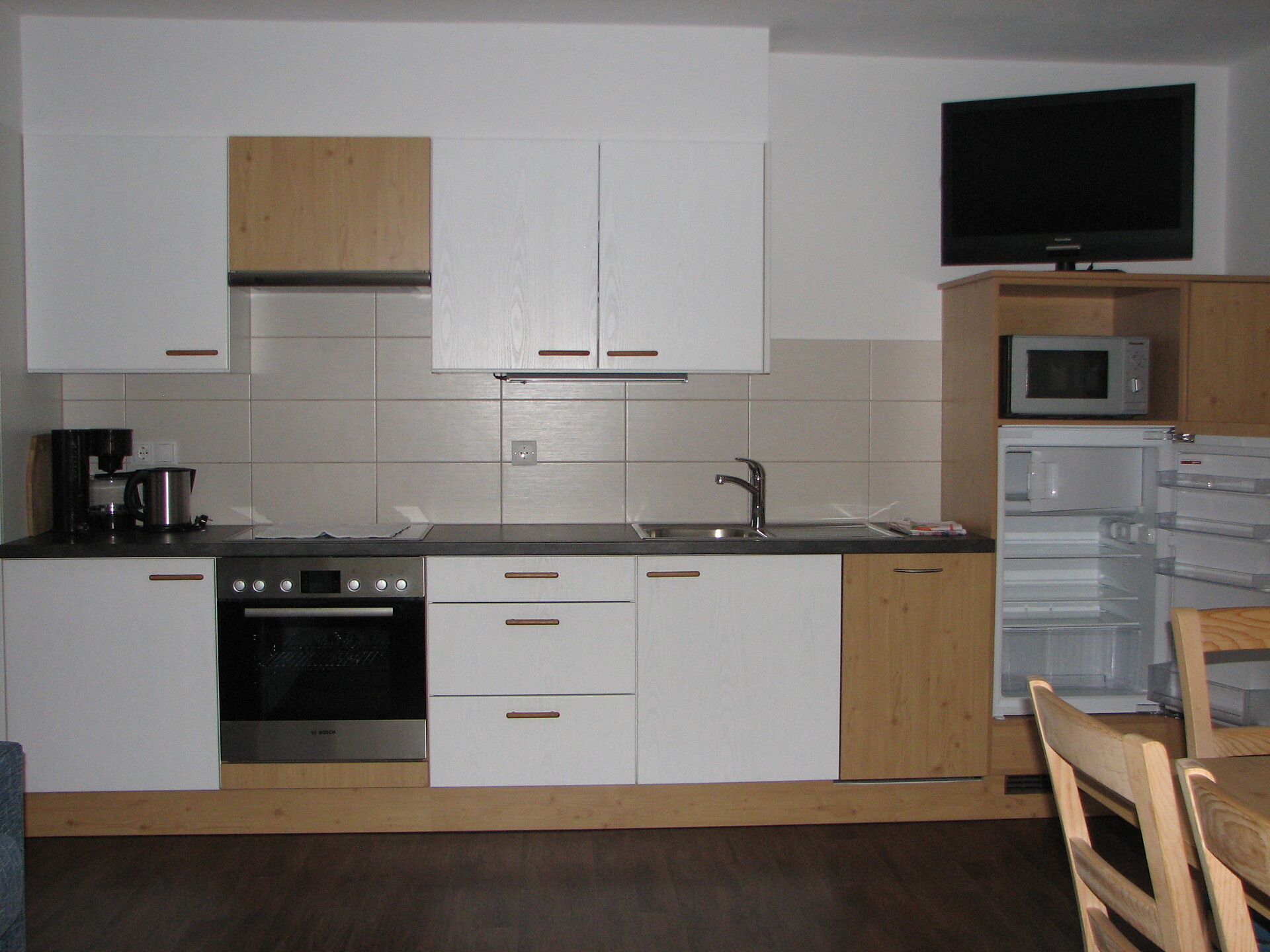 Kitchen and living room