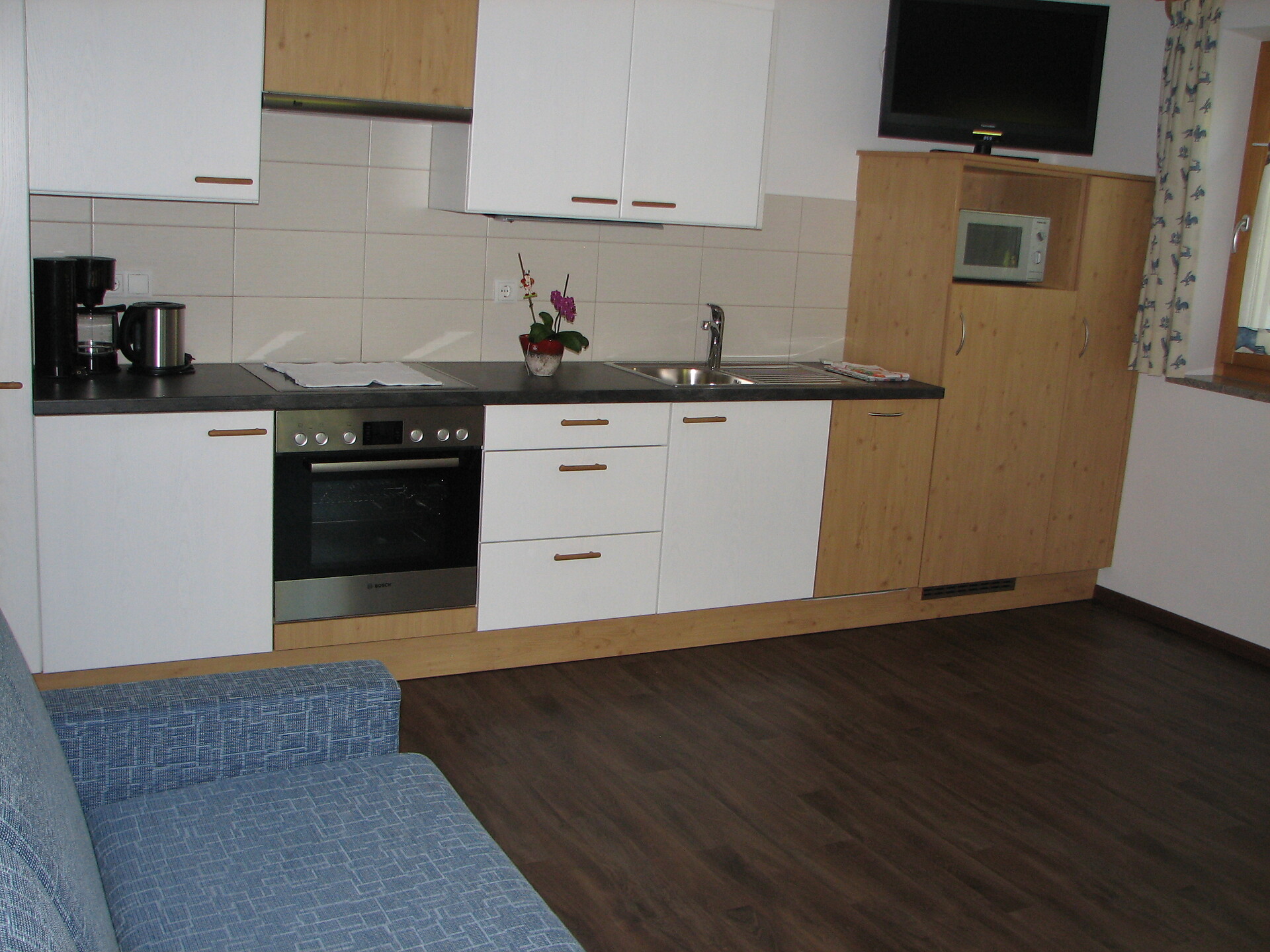 Kitchen and living room