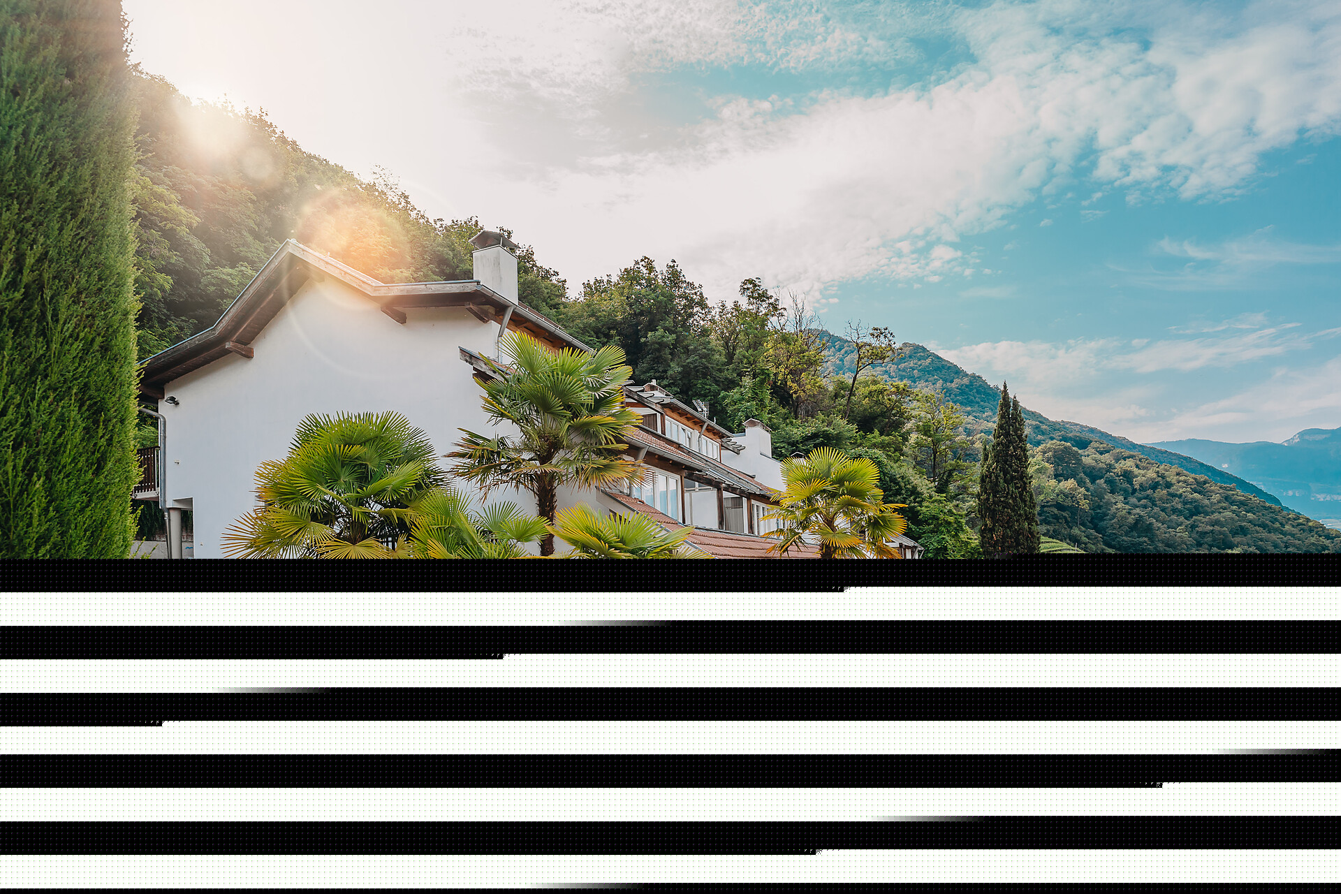 Veduta della residence e dintorni