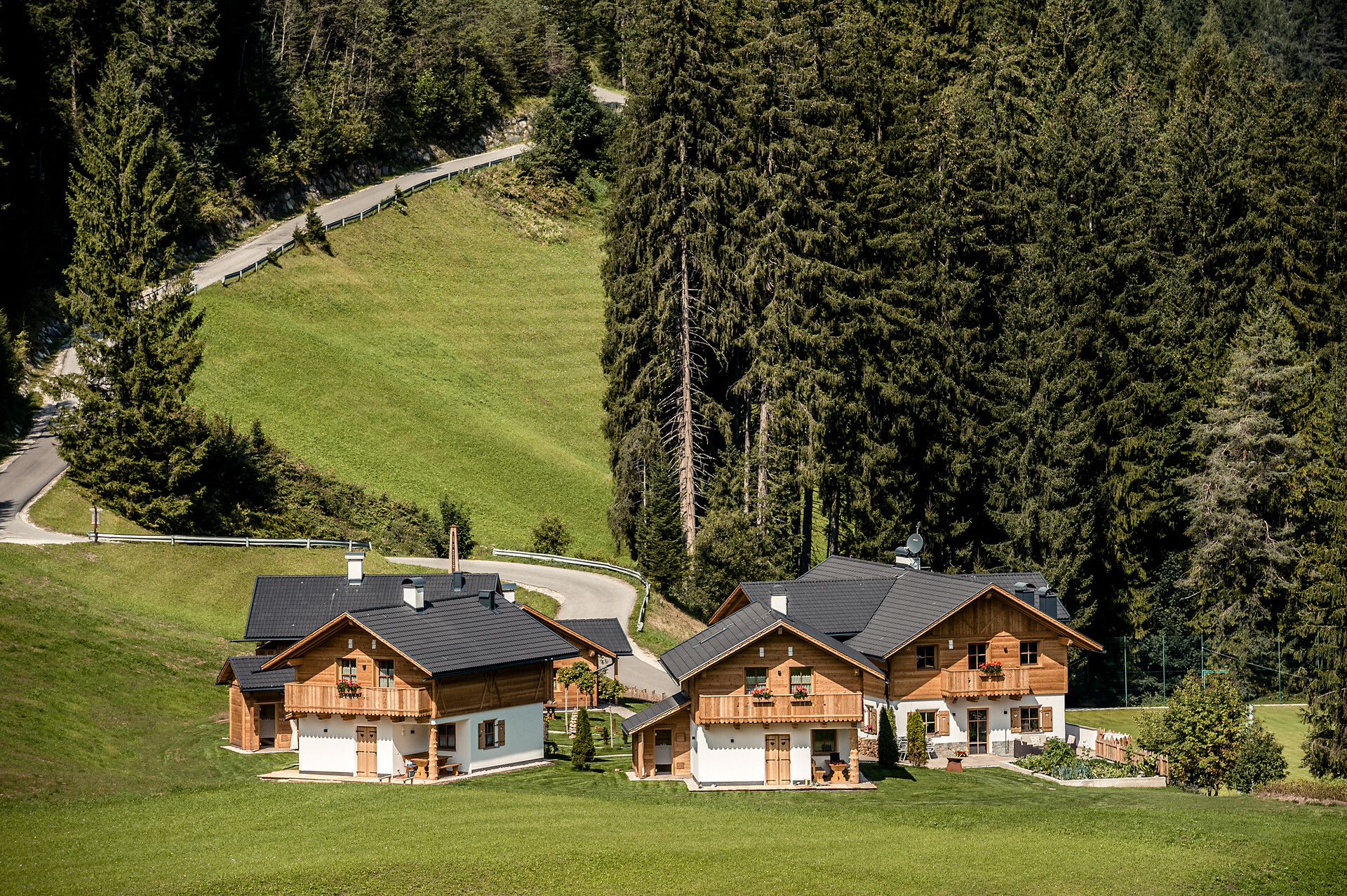 Pradel Dolomites seen from the village San Martino